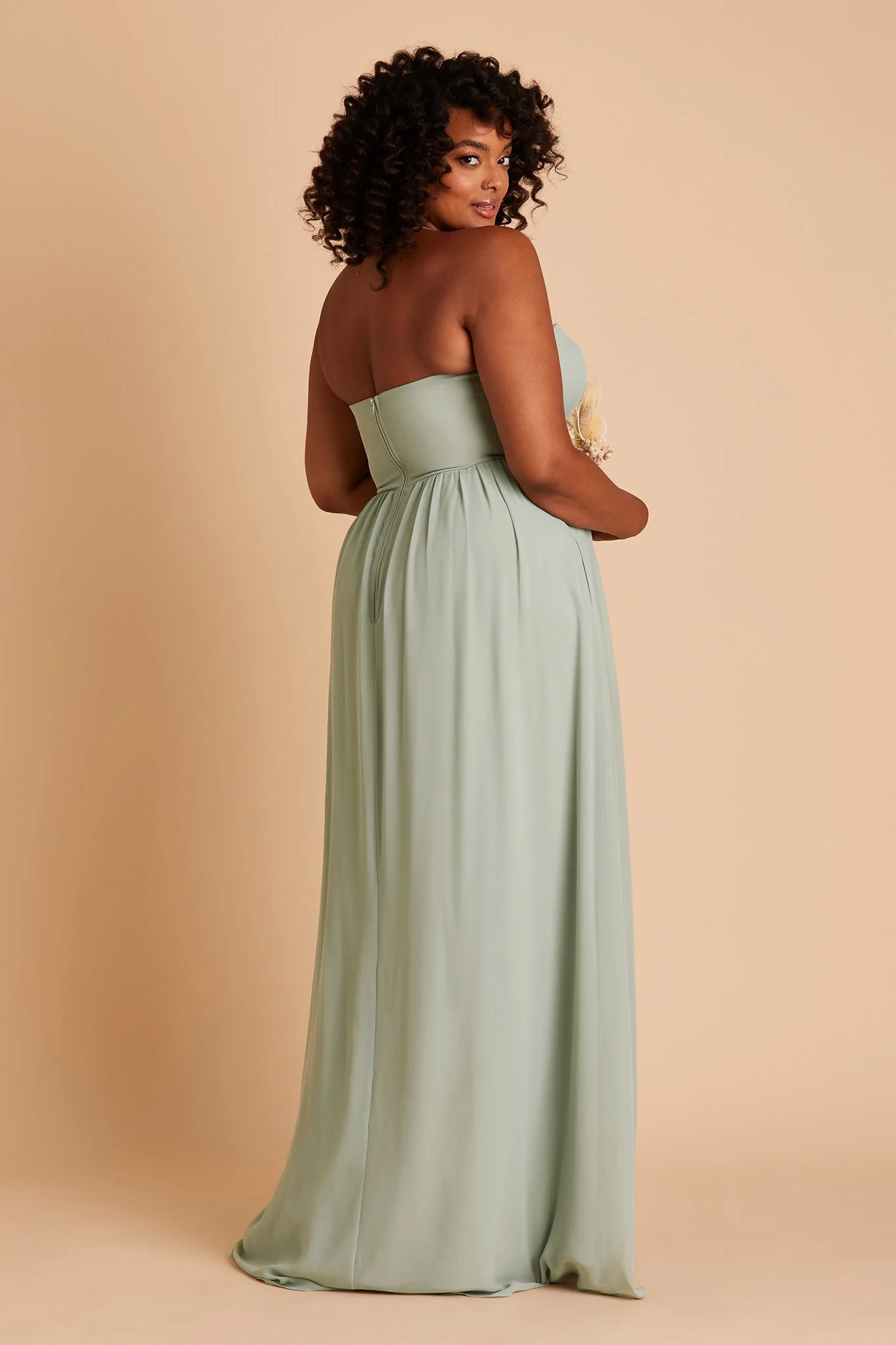 Chiffon Sage Dress - XNAUWBI