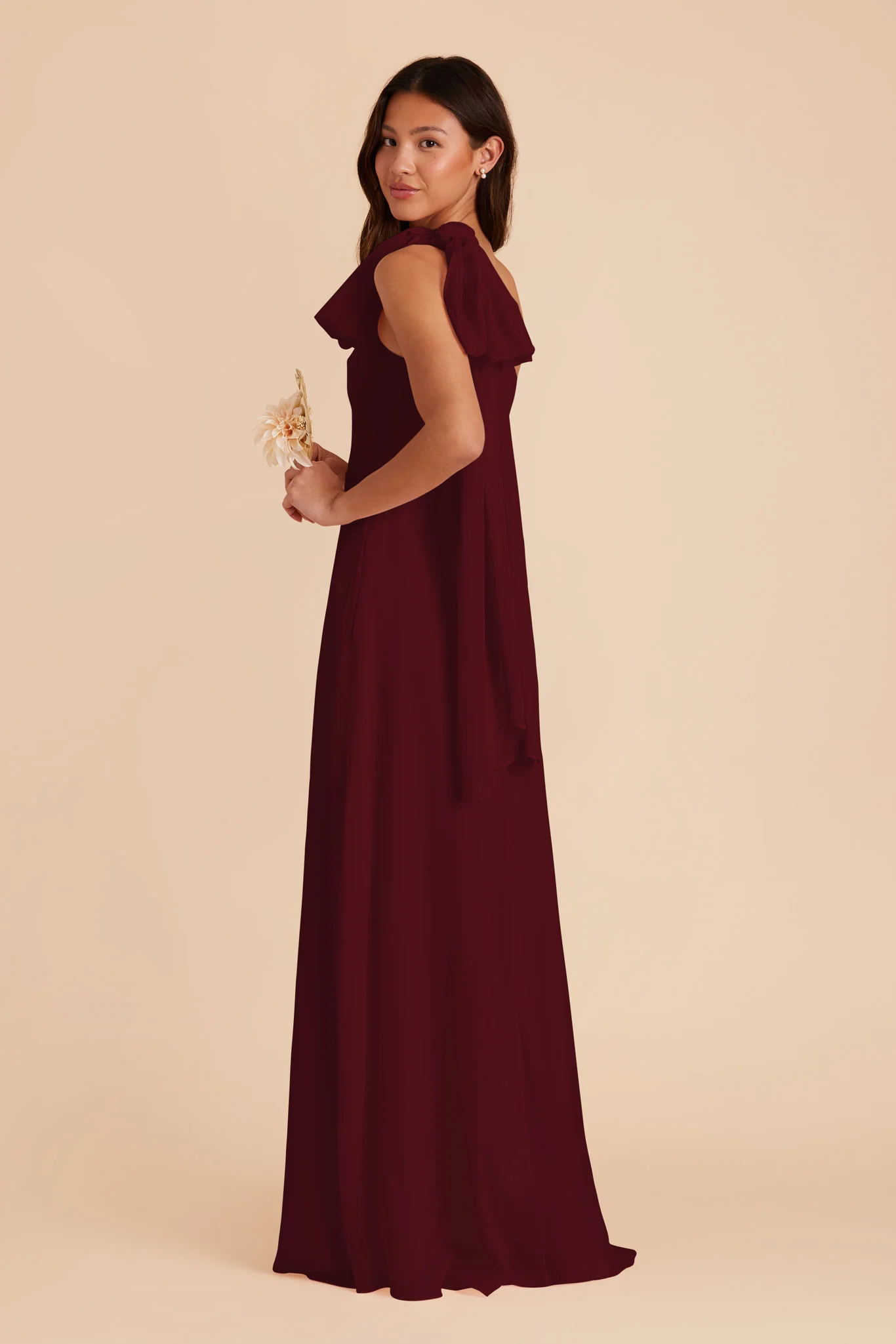 Chiffon Cabernet Dress - XNAUWBI
