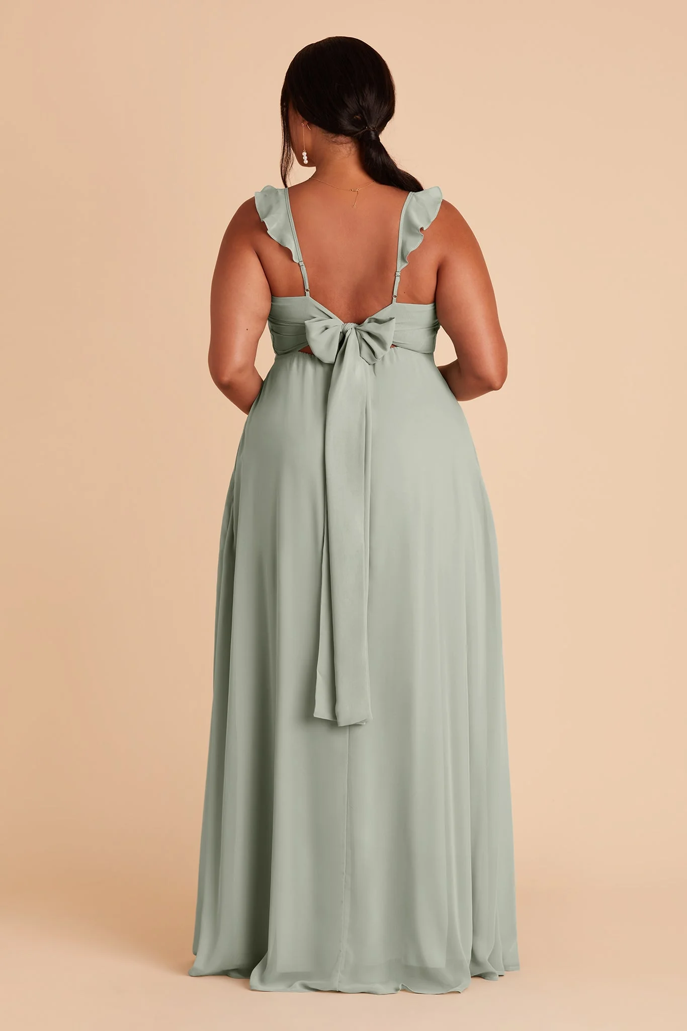 Chiffon Sage Dress - XNAUWBI