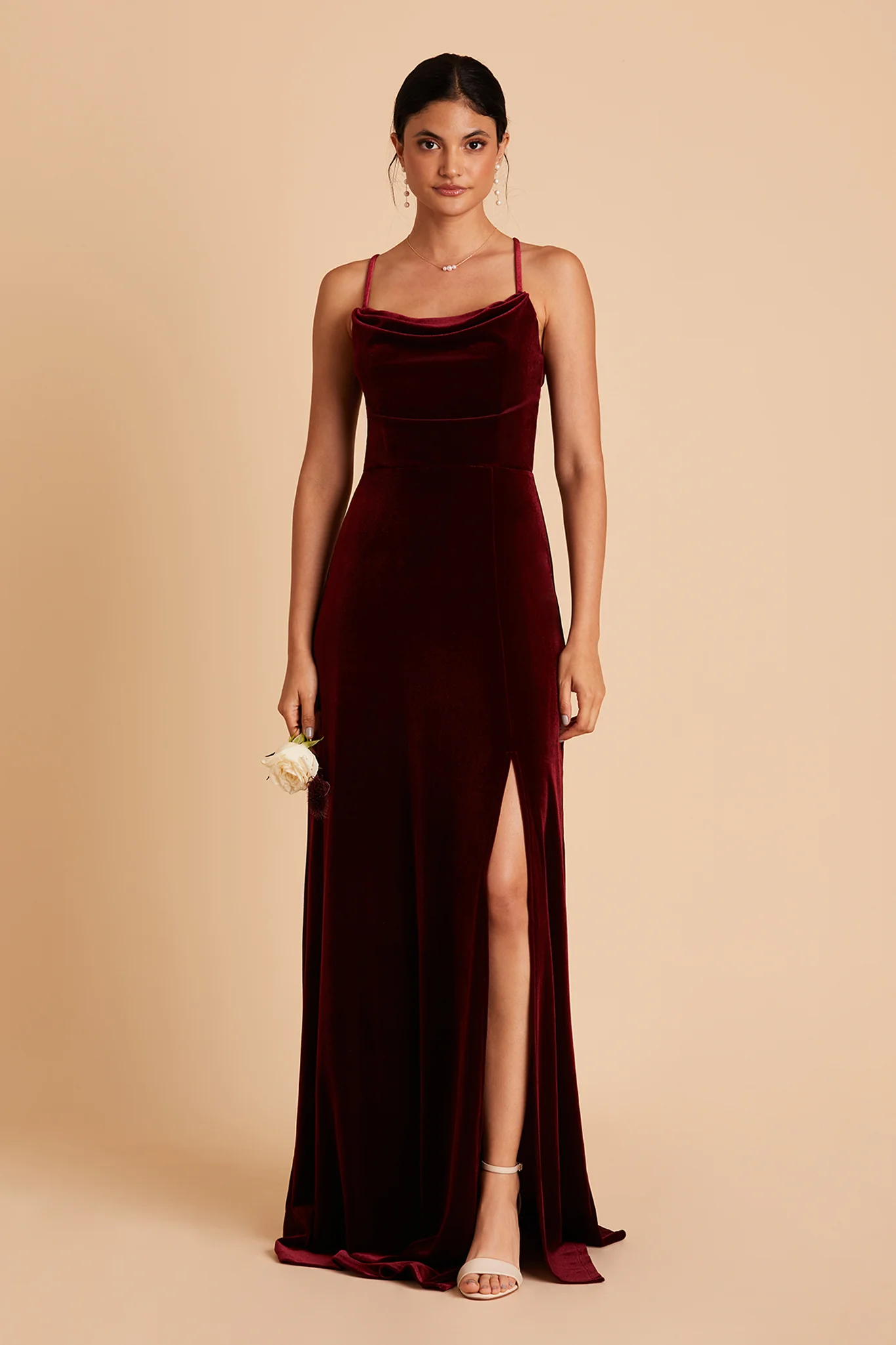 Velvet Cabernet Dress - XNAUWBI