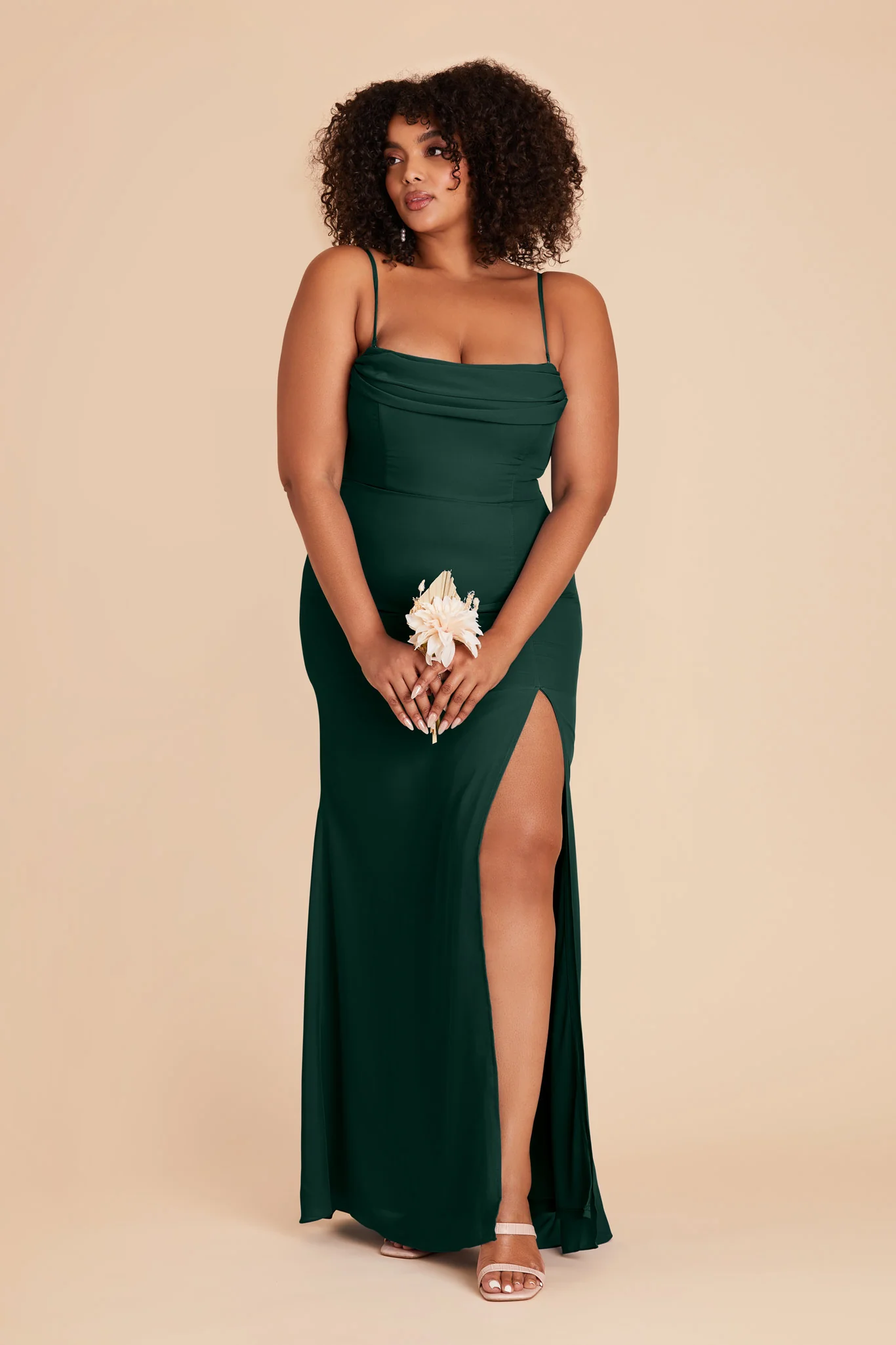 Chiffon Emerald Dress - XNAUWBI
