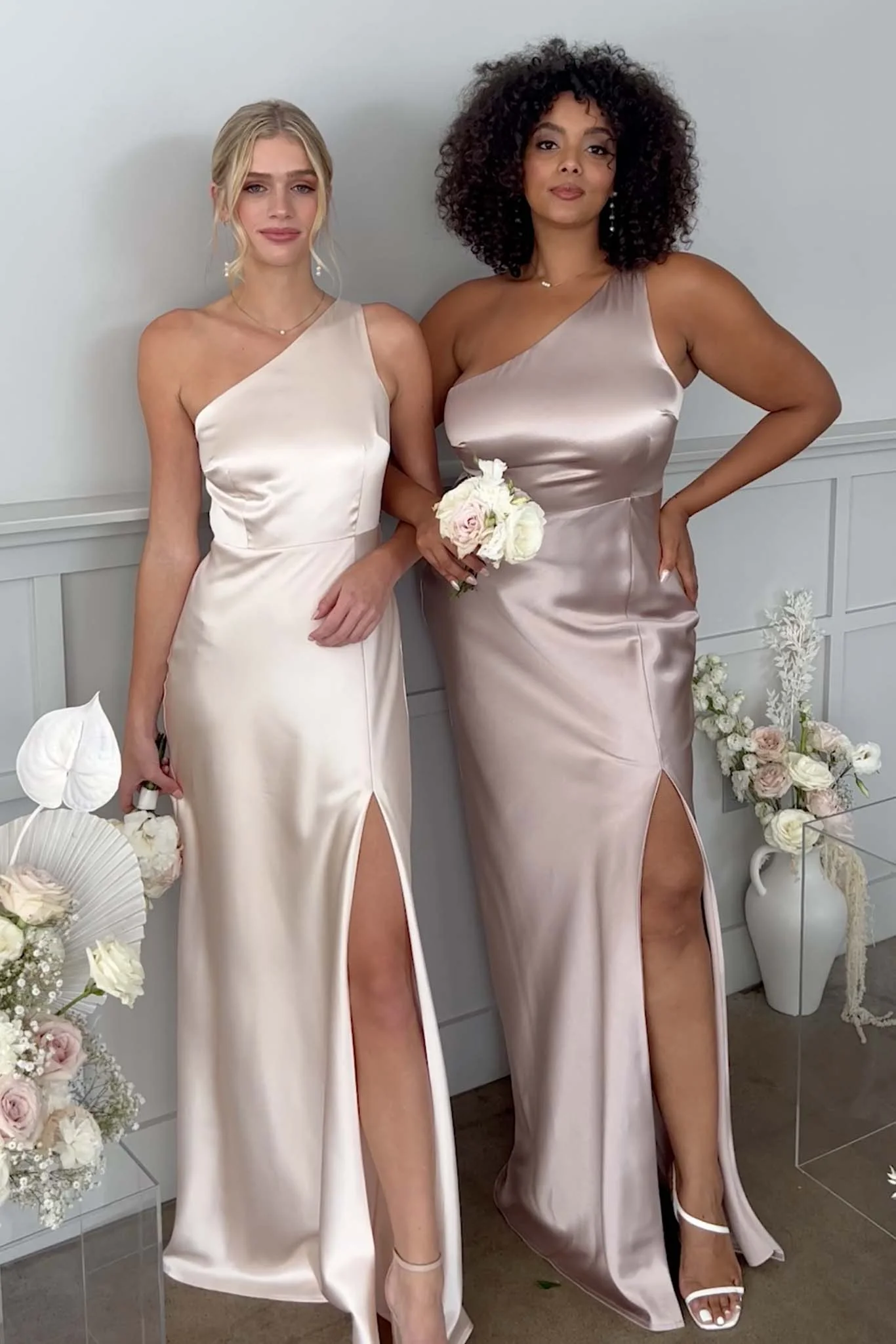 Shiny Satin Black Dress - XNAUWBI