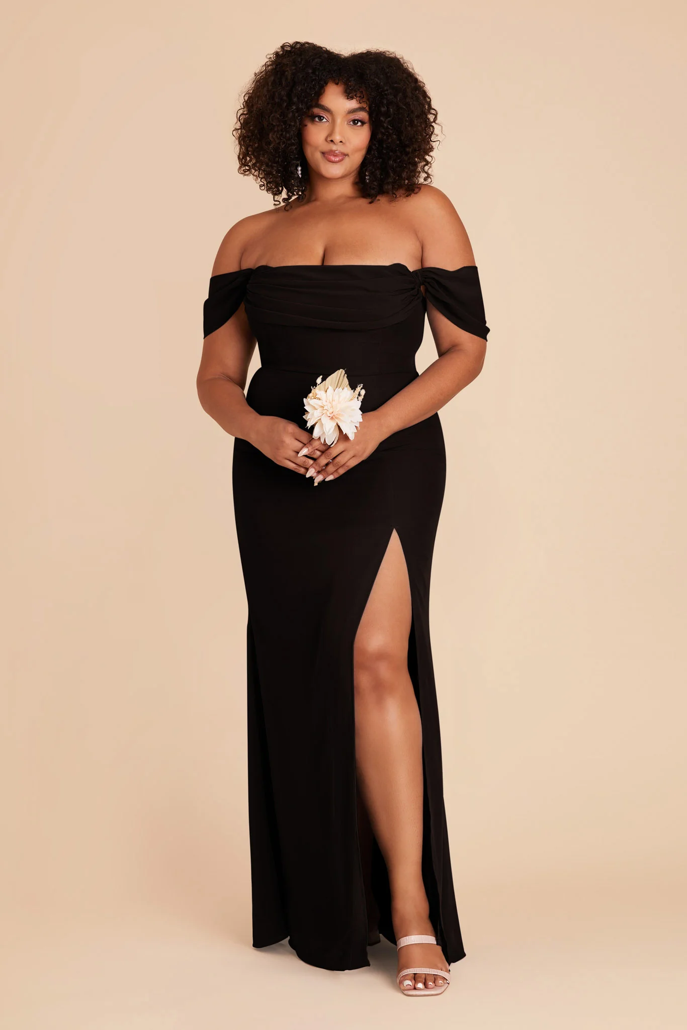 Chiffon Black Dress - XNAUWBI