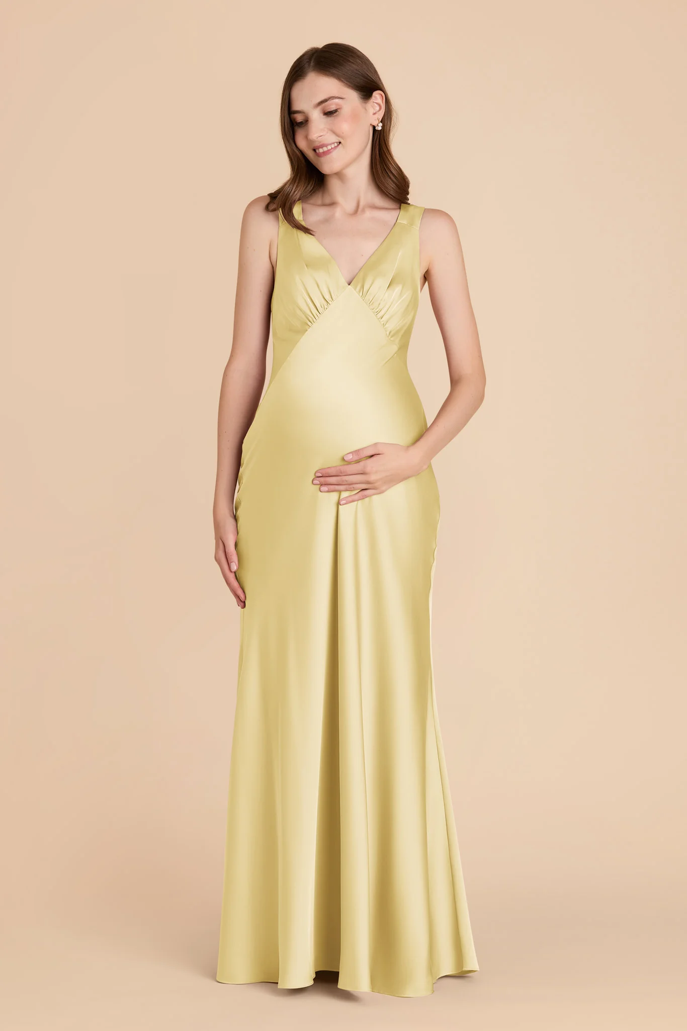 Matte Satin Lemon Sorbet Dress - XNAUWBI