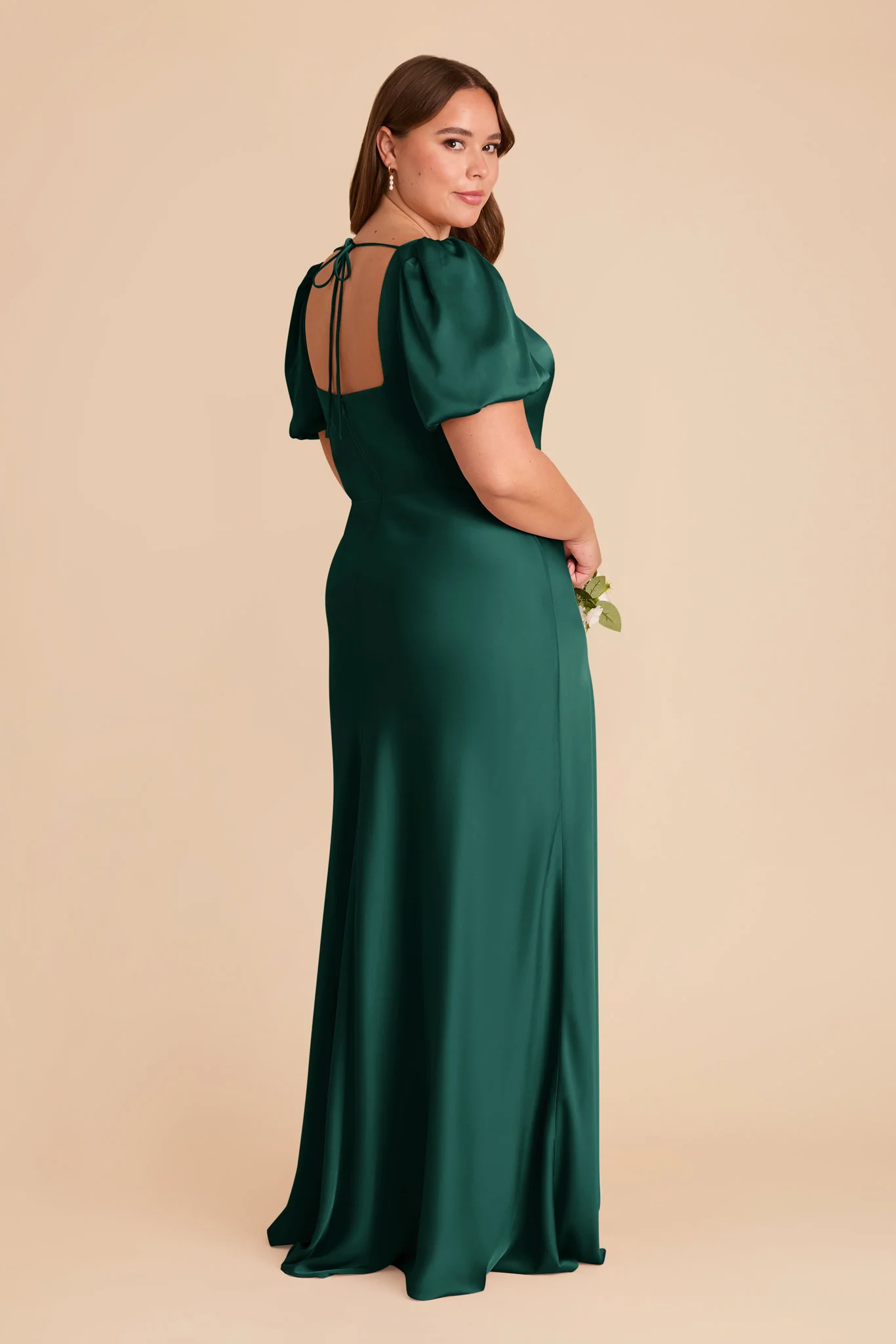 Matte Satin Emerald Dress - XNAUWBI