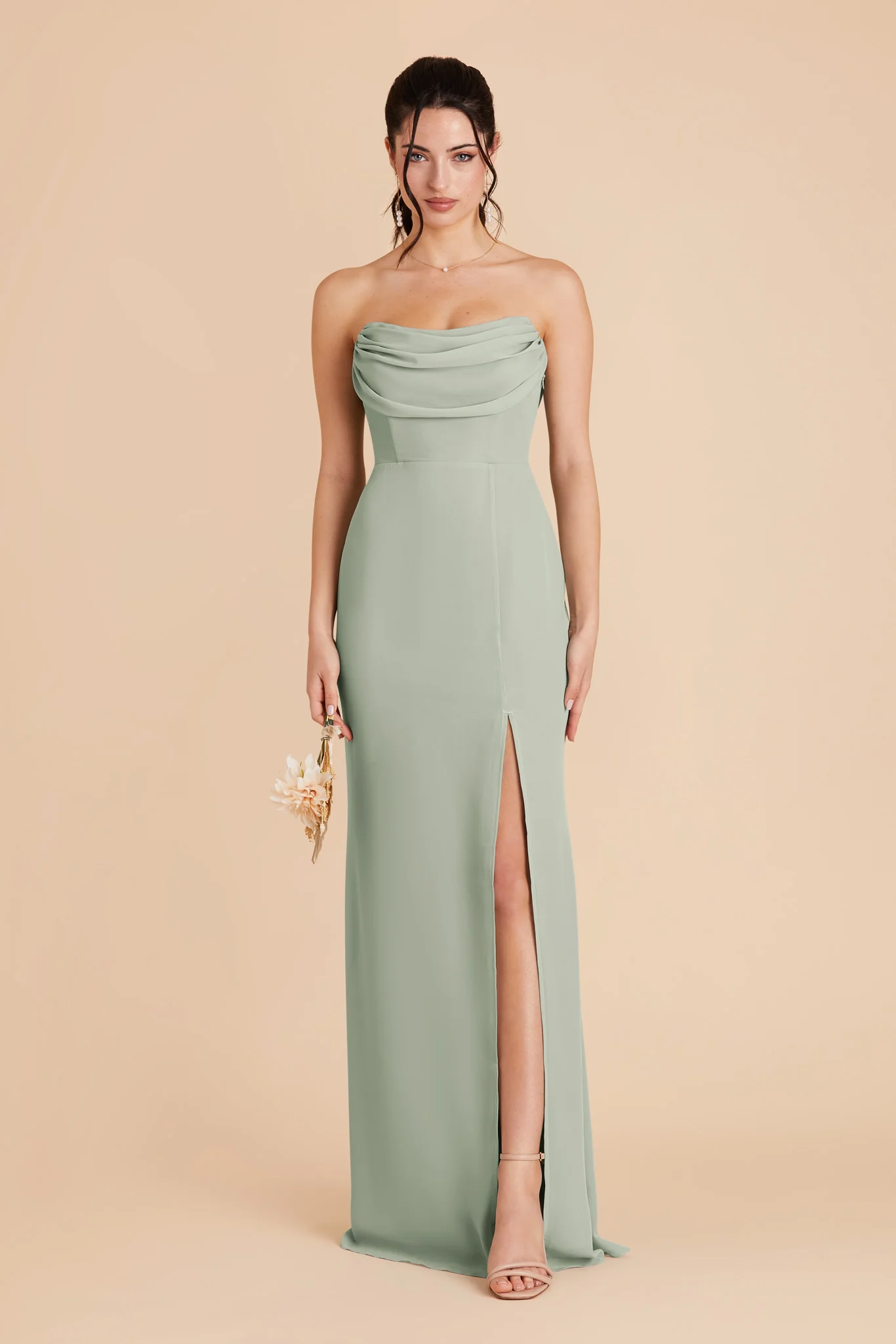 Chiffon Sage Dress - XNAUWBI