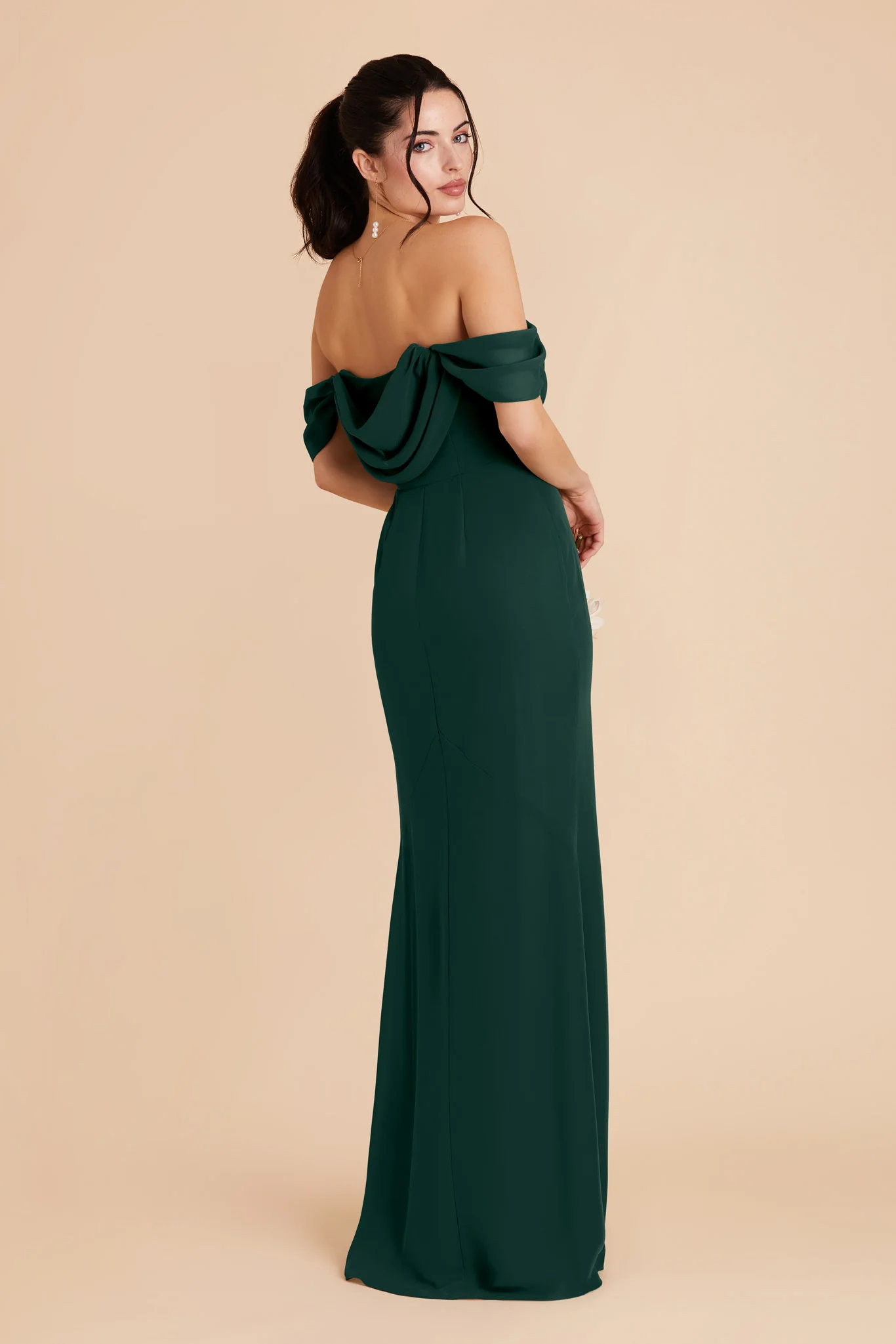 Chiffon Emerald Dress - XNAUWBI
