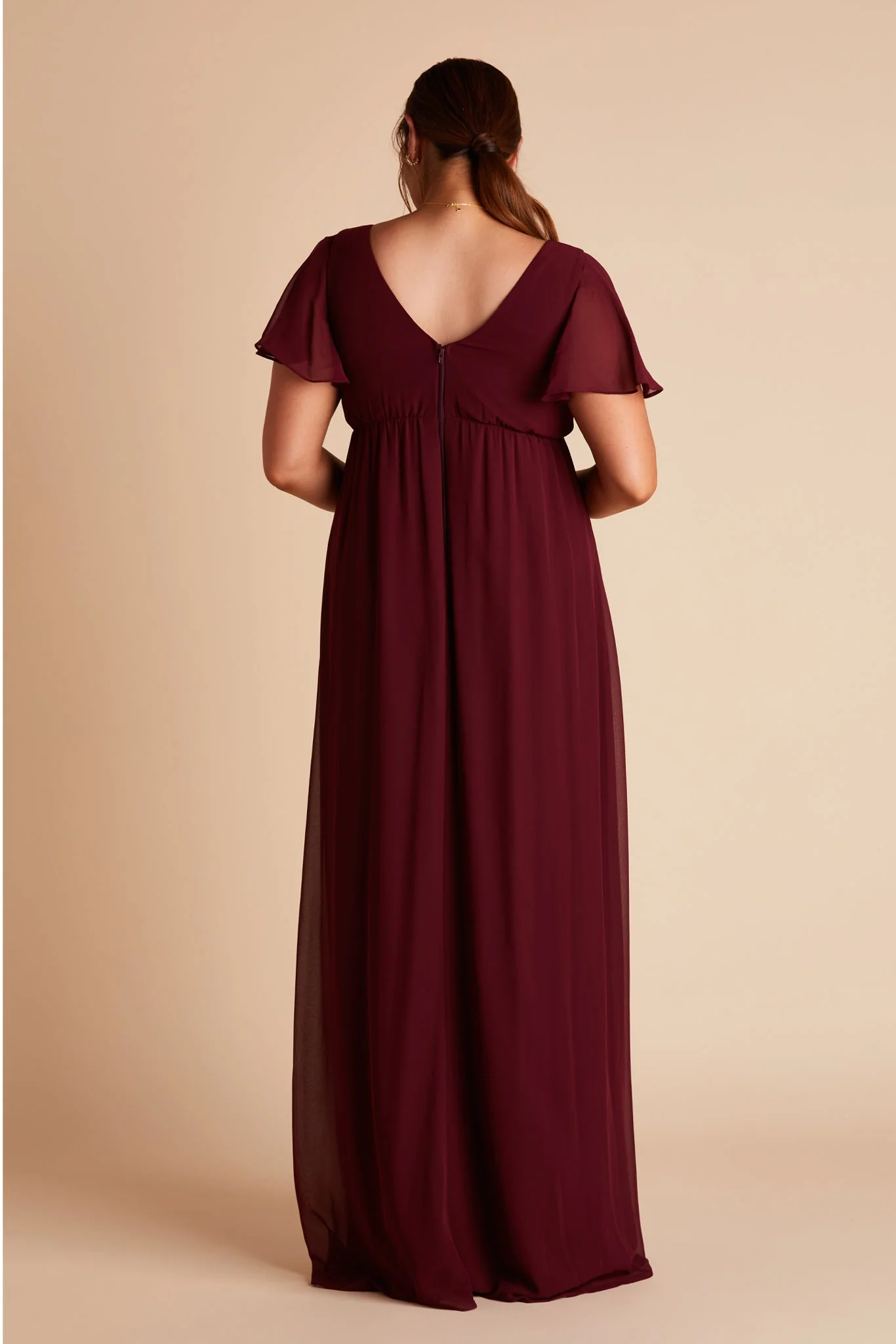 Chiffon Cabernet Dress - XNAUWBI