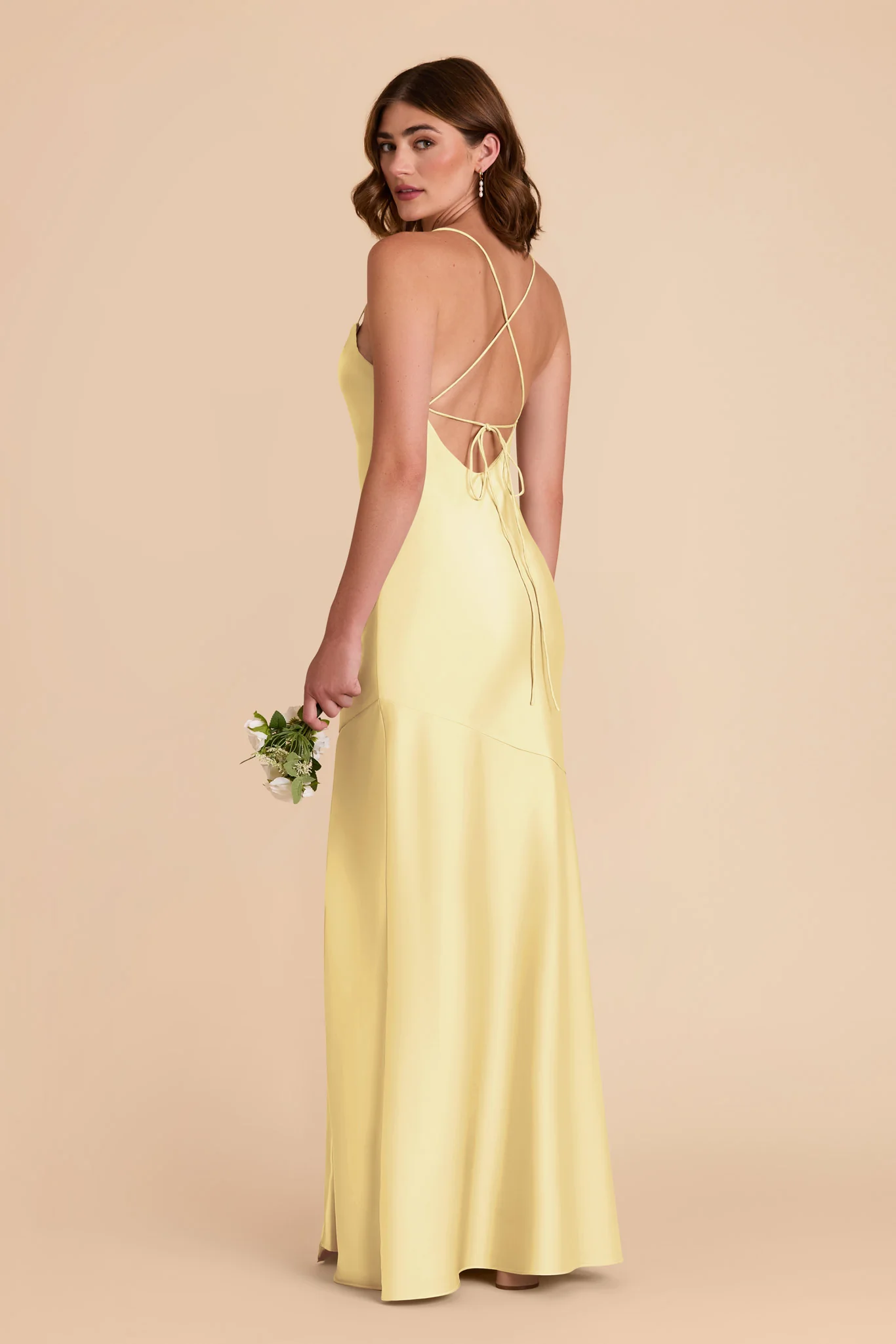 Matte Satin Lemon Sorbet Dress - XNAUWBI