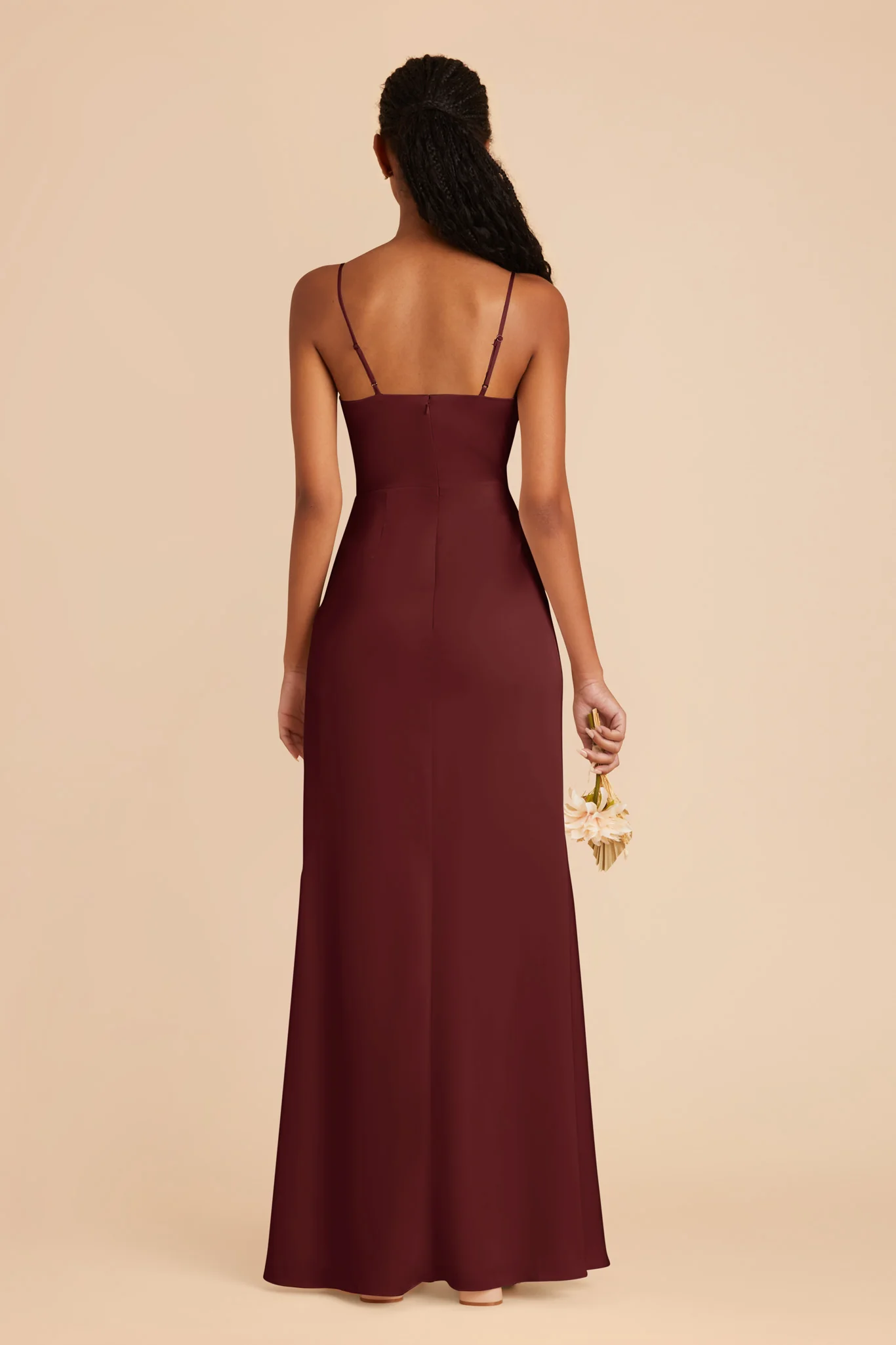 Matte Satin Cabernet Dress - XNAUWBI