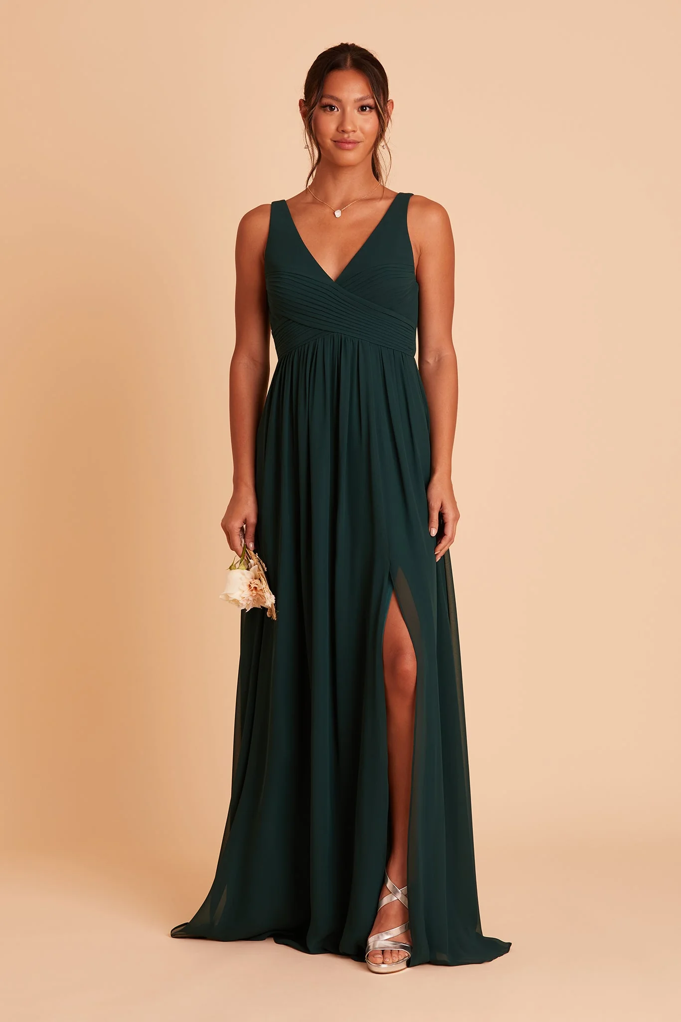 Chiffon Emerald Dress - XNAUWBI