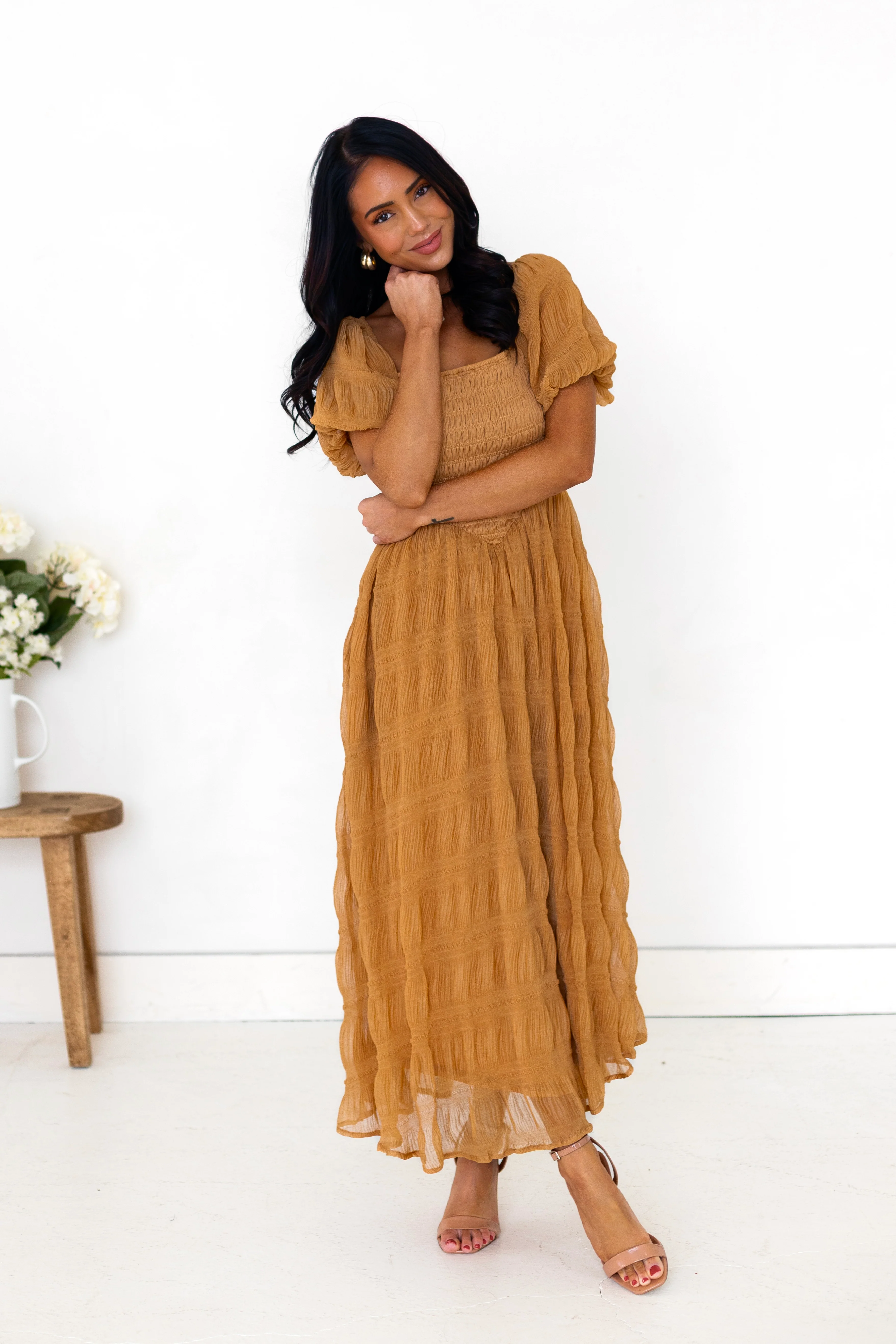 The Baylen Ginger Dresses - XNAUWBI