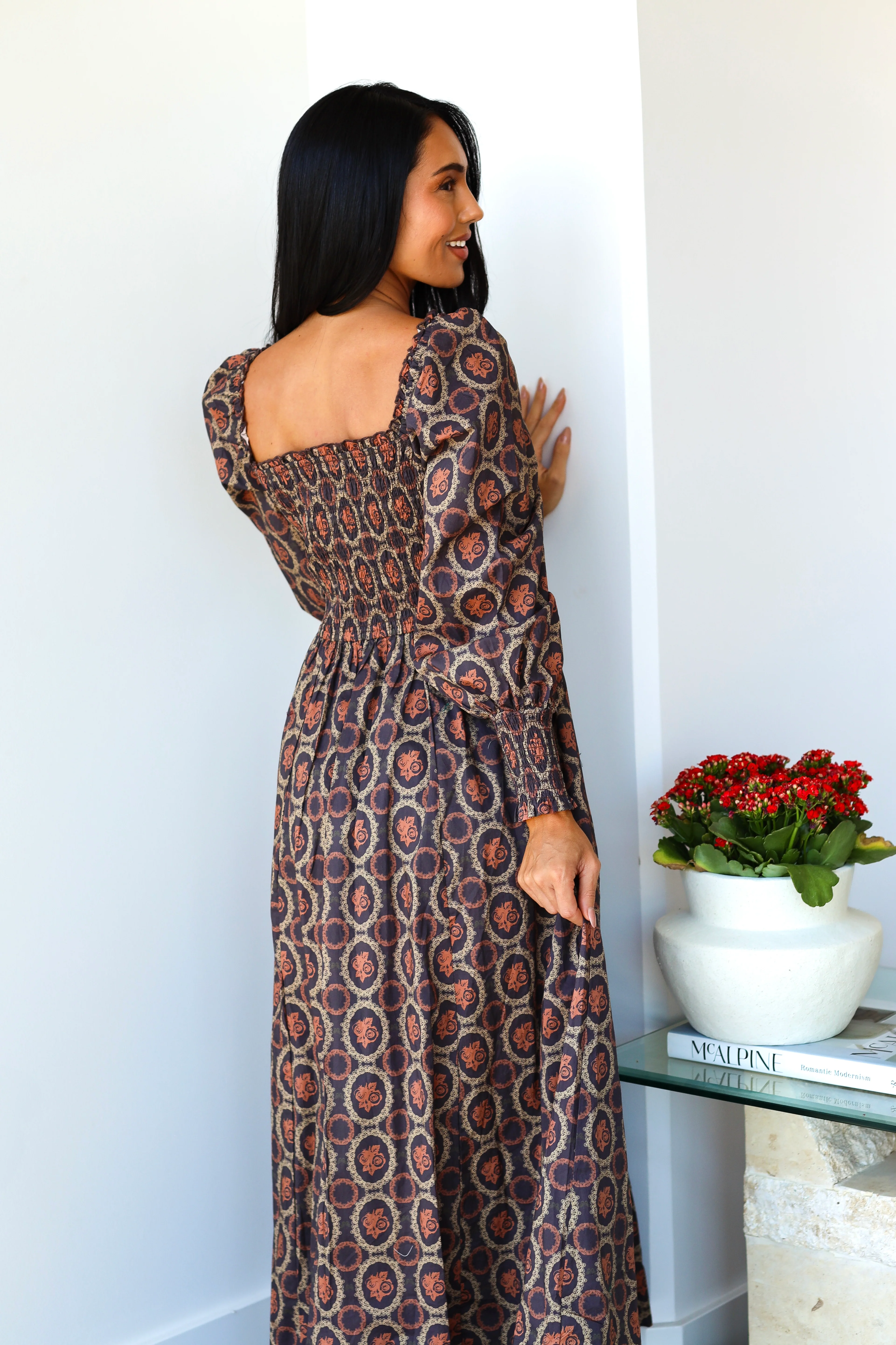 The Cami Umber Rust Dresses - XNAUWBI