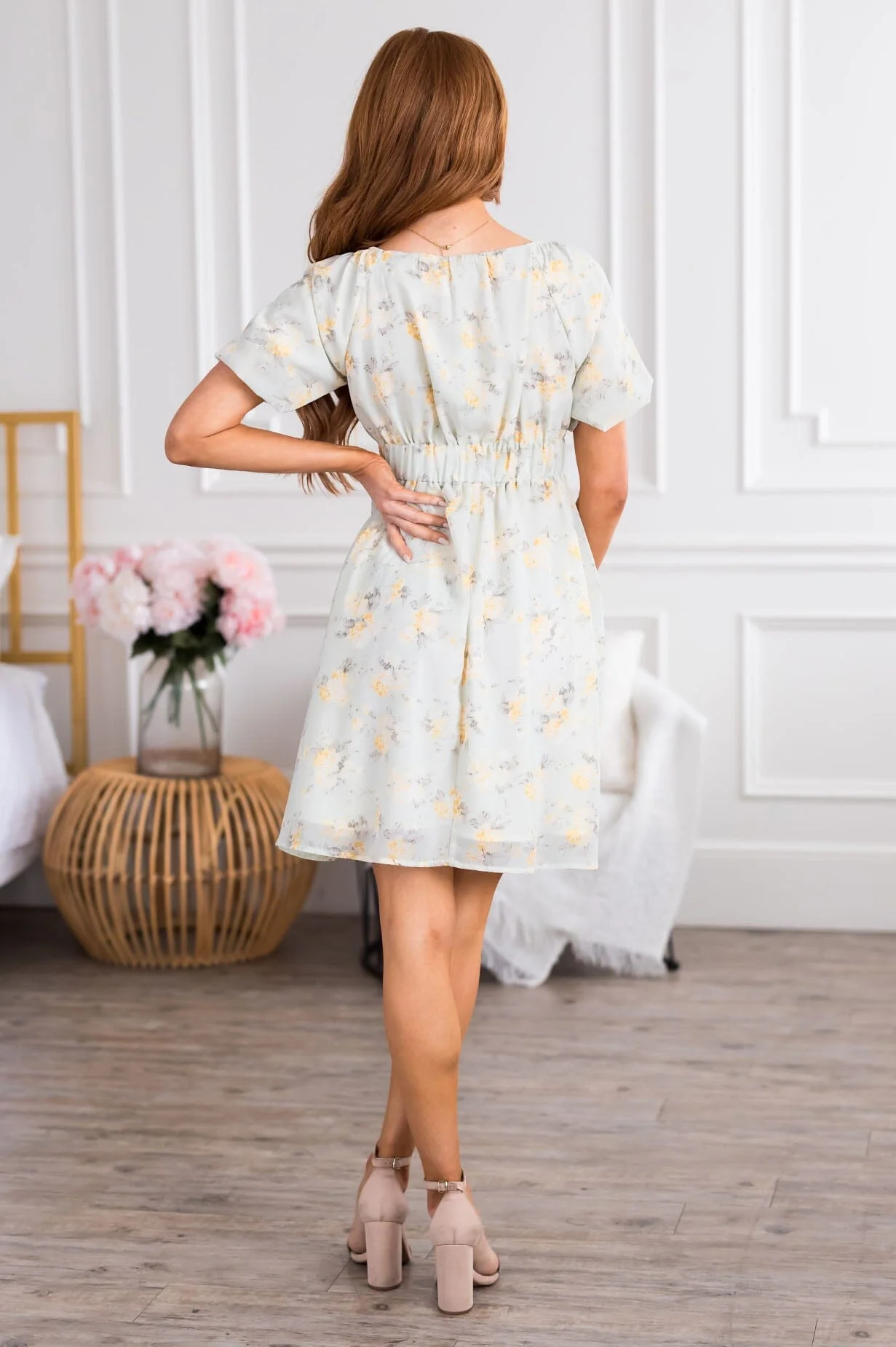 The Monet Sunrise Yellow Dresses - XNAUWBI