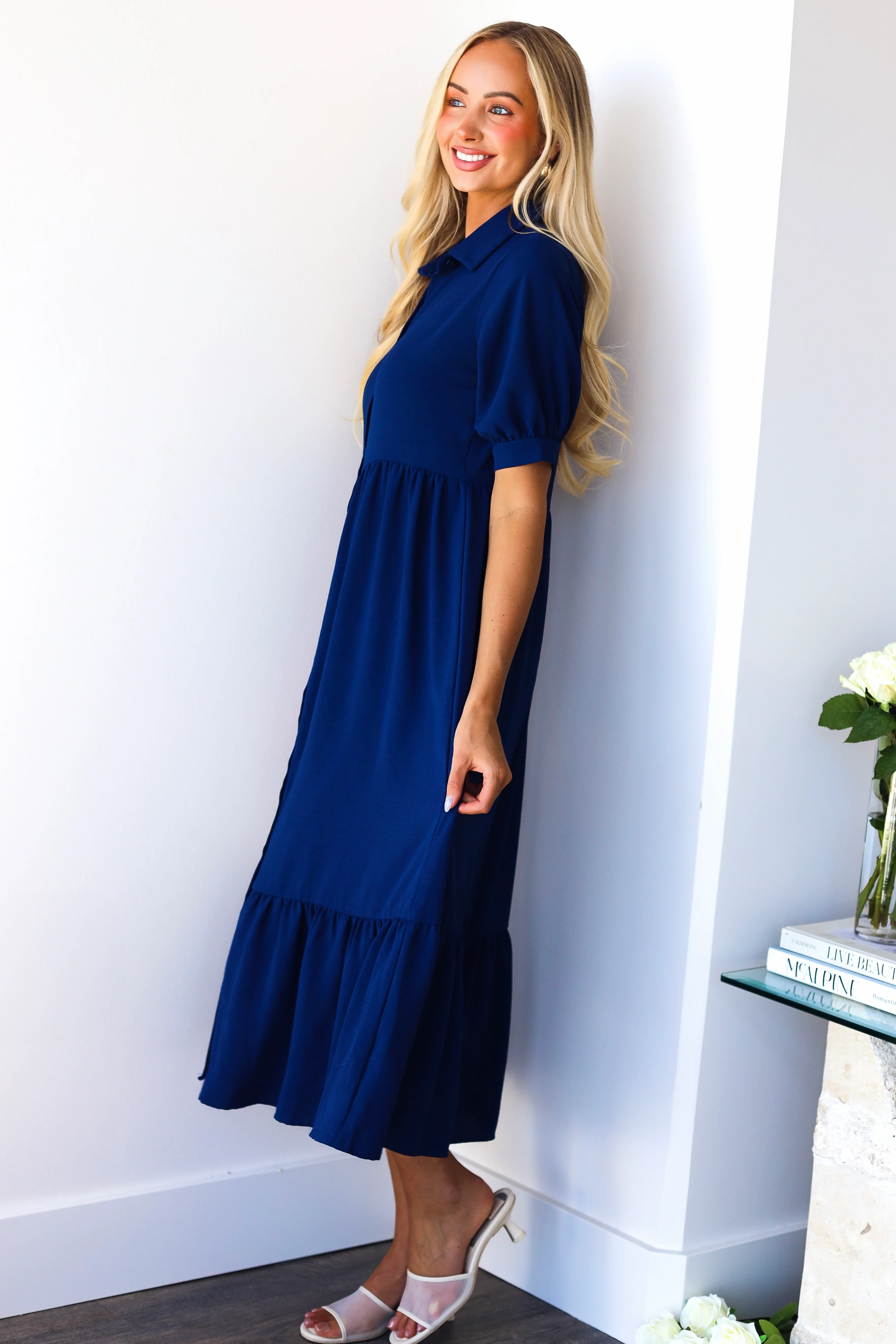 The Leo Newport Navy Dresses - XNAUWBI