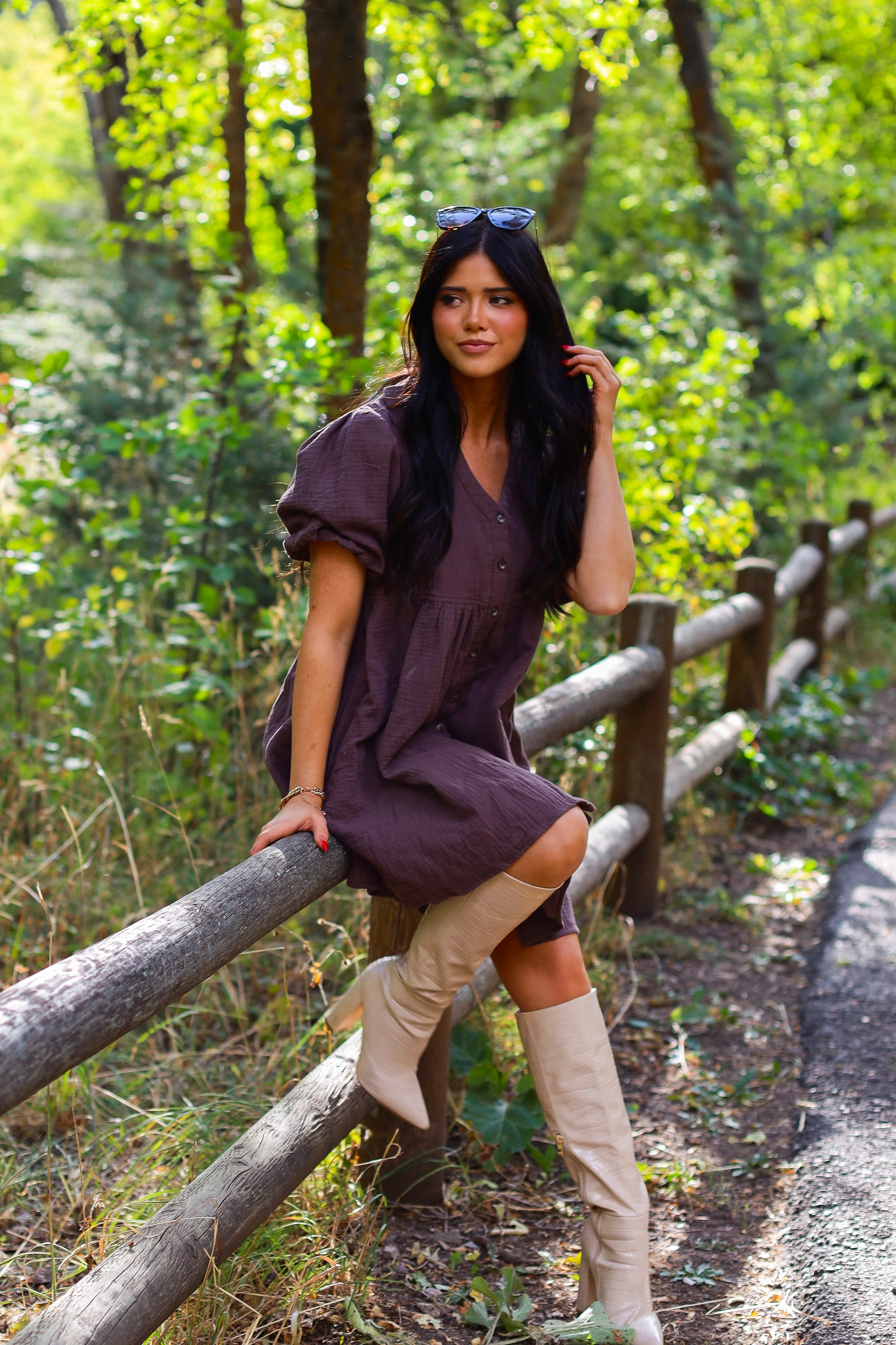 The Cheyenne Bitter Chocolate Dresses - XNAUWBI