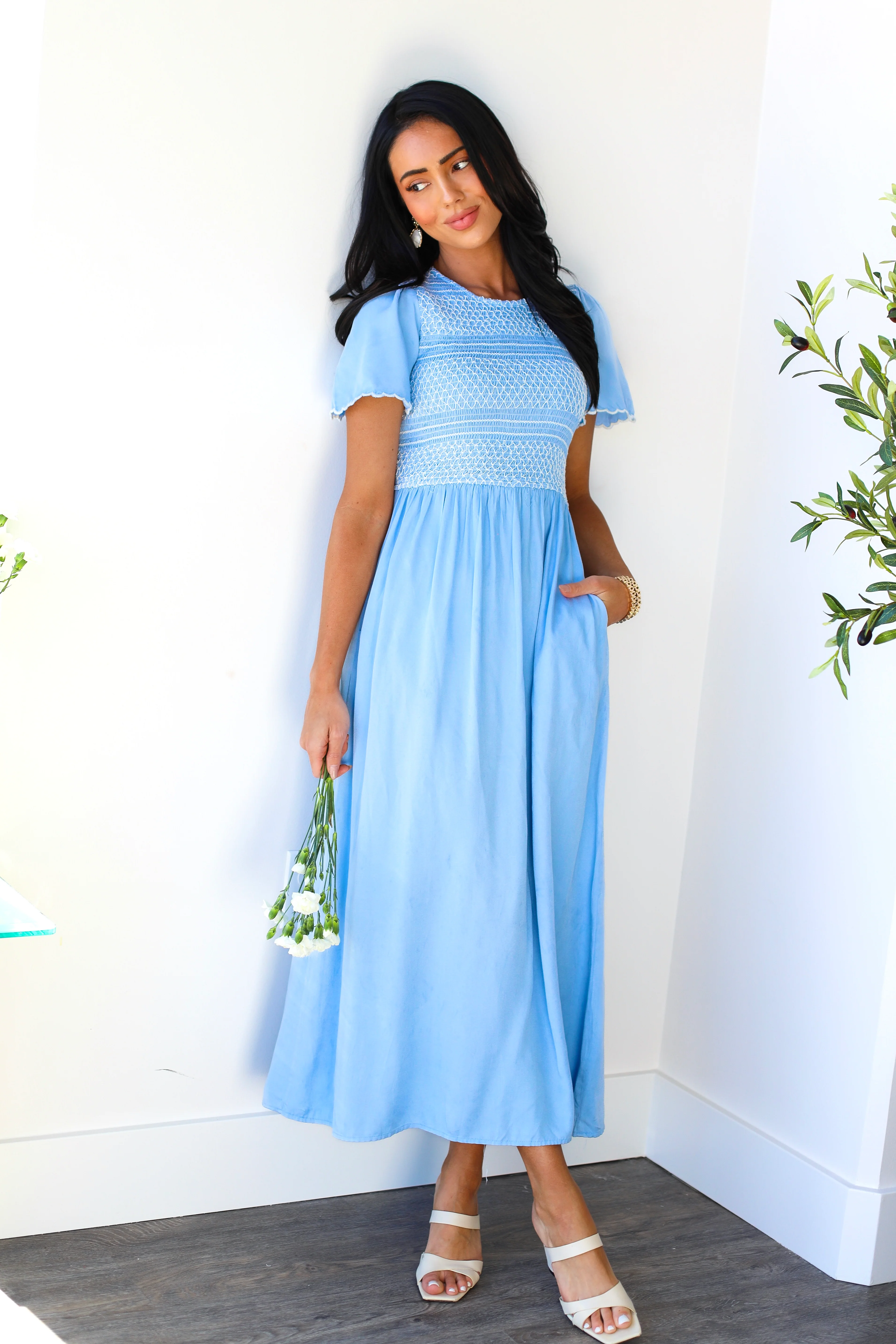 The Azima Light Blue Dresses - XNAUWBI