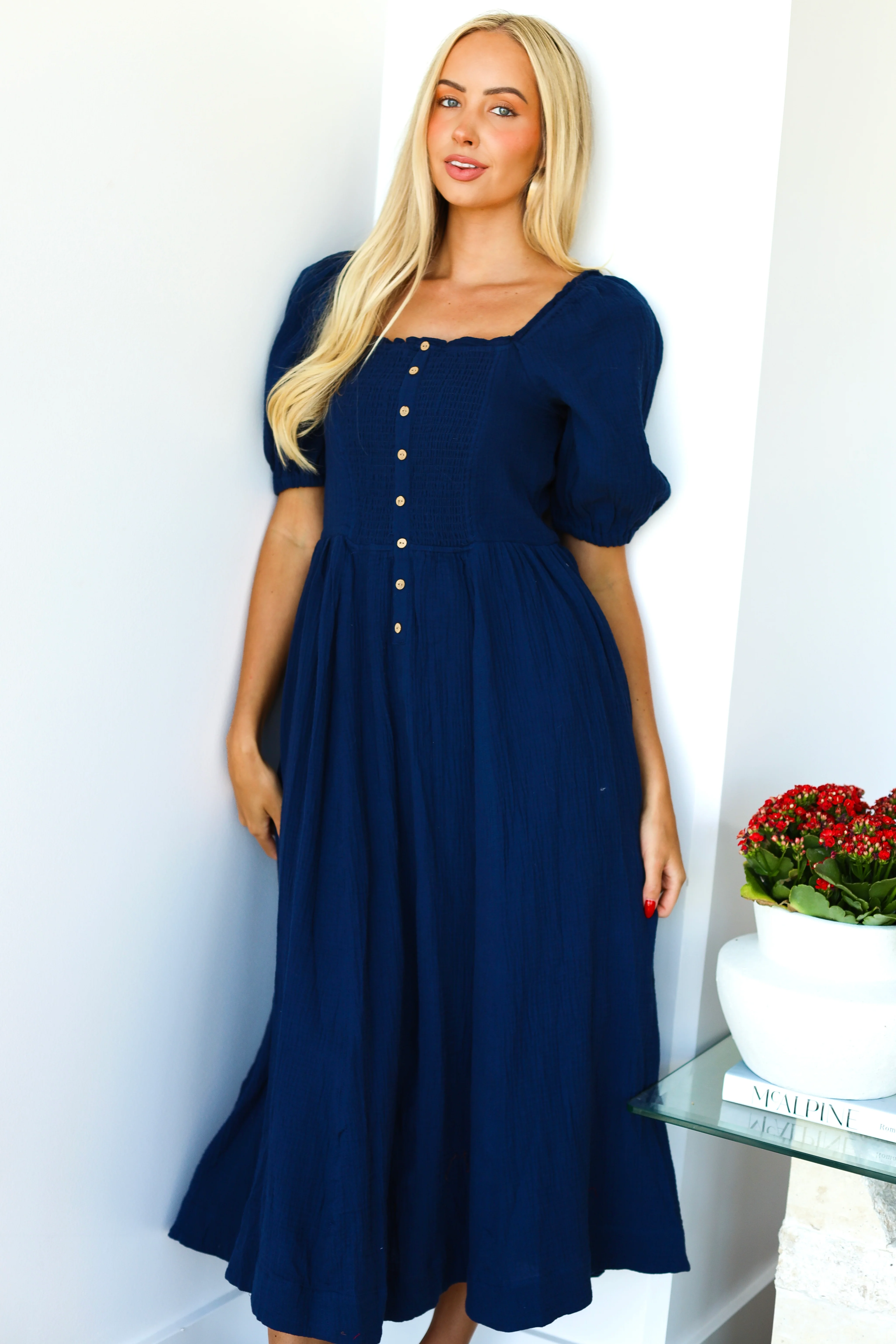 The Lylie Navy Dresses - XNAUWBI
