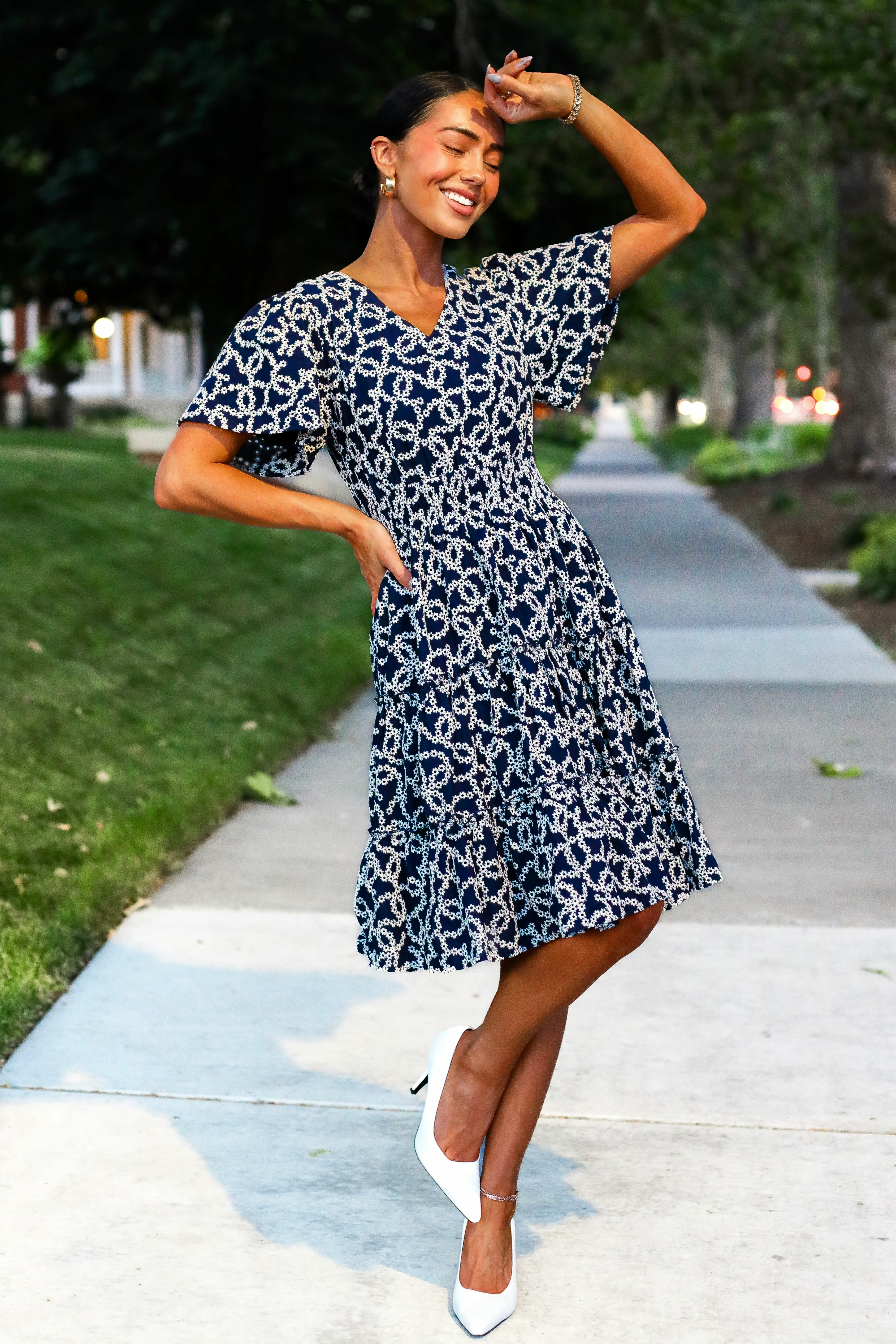 The Jemma Midnight Lotus Dresses - XNAUWBI