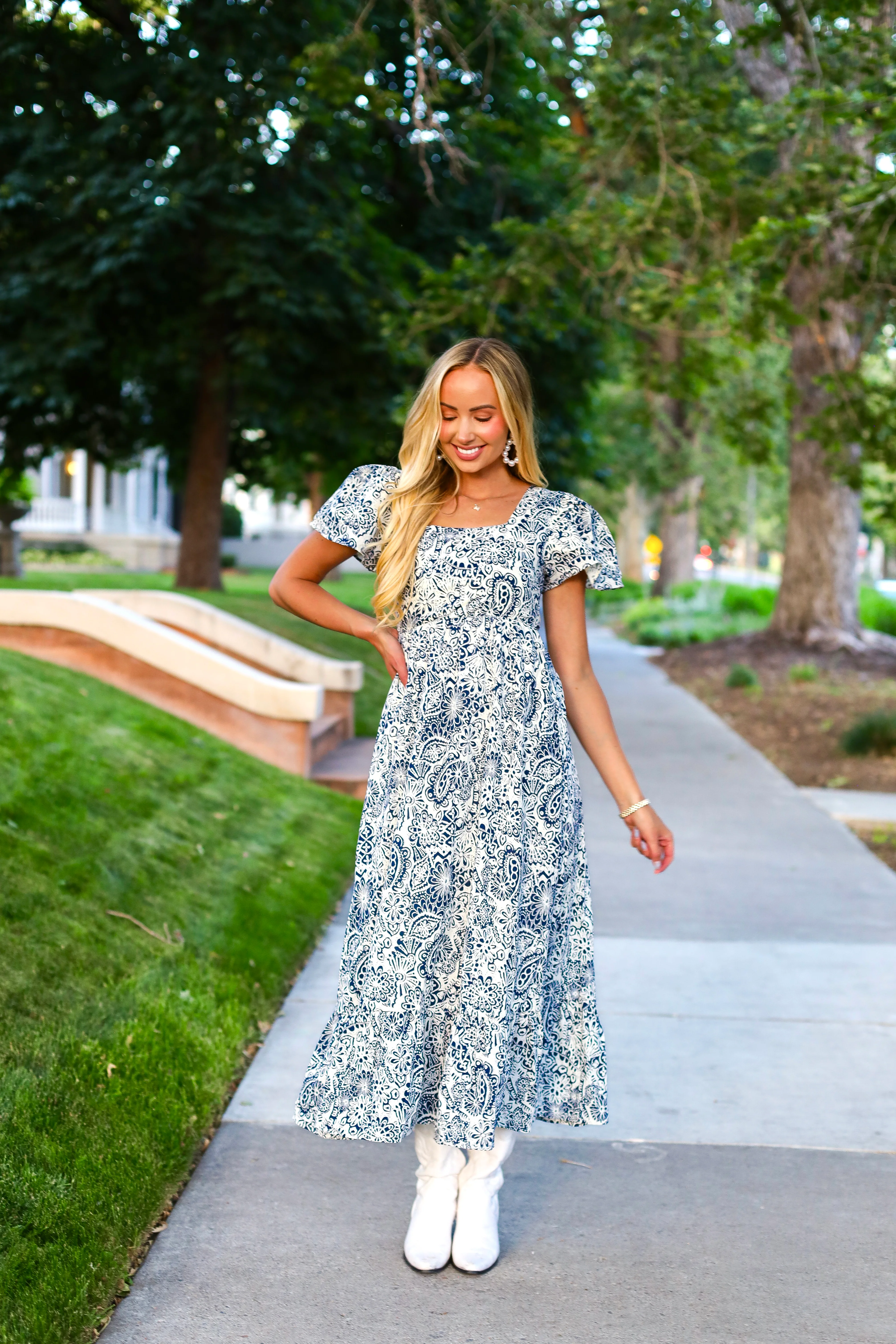 The Alanna Blue Mirage Dresses - XNAUWBI