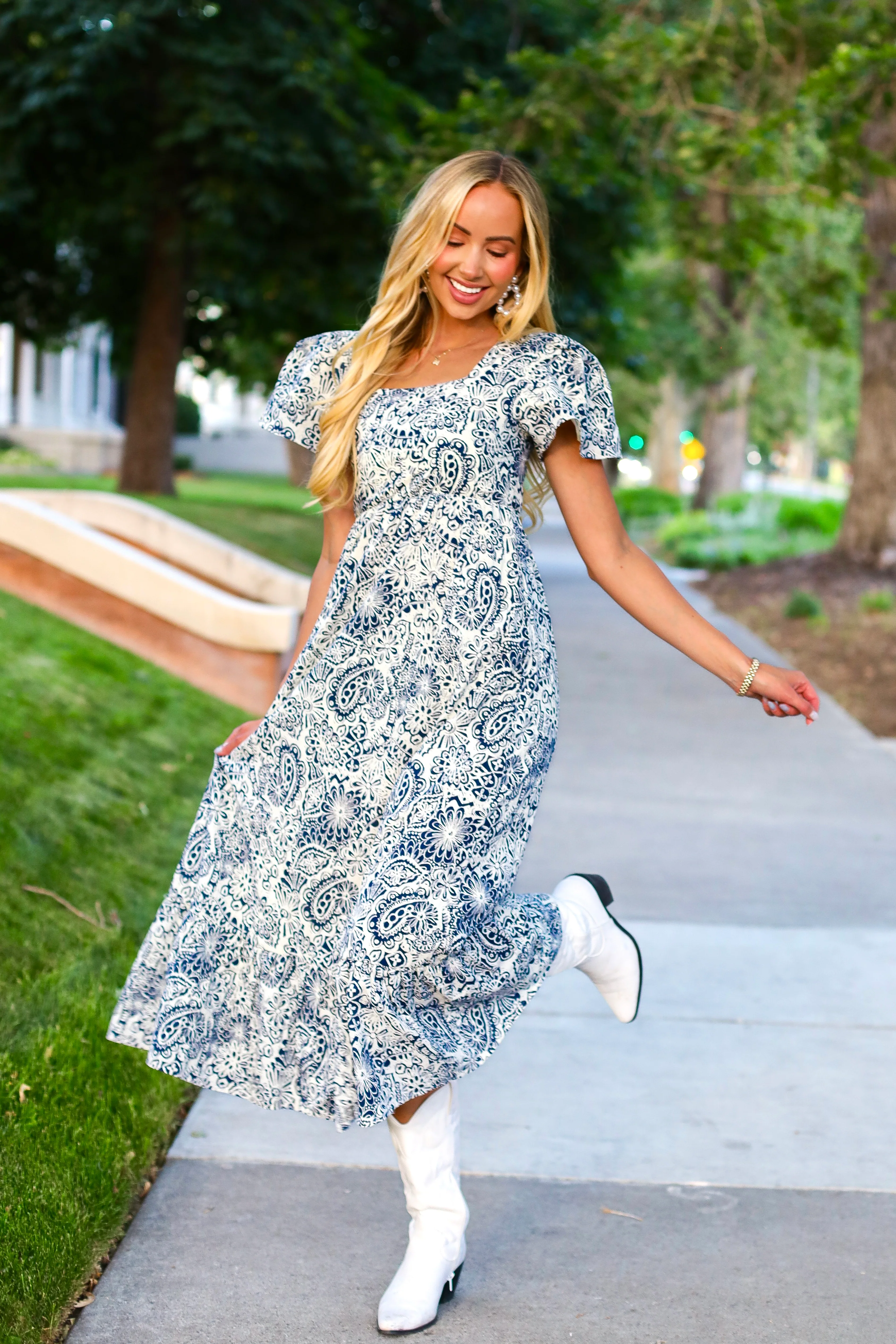 The Alanna Blue Mirage Dresses - XNAUWBI