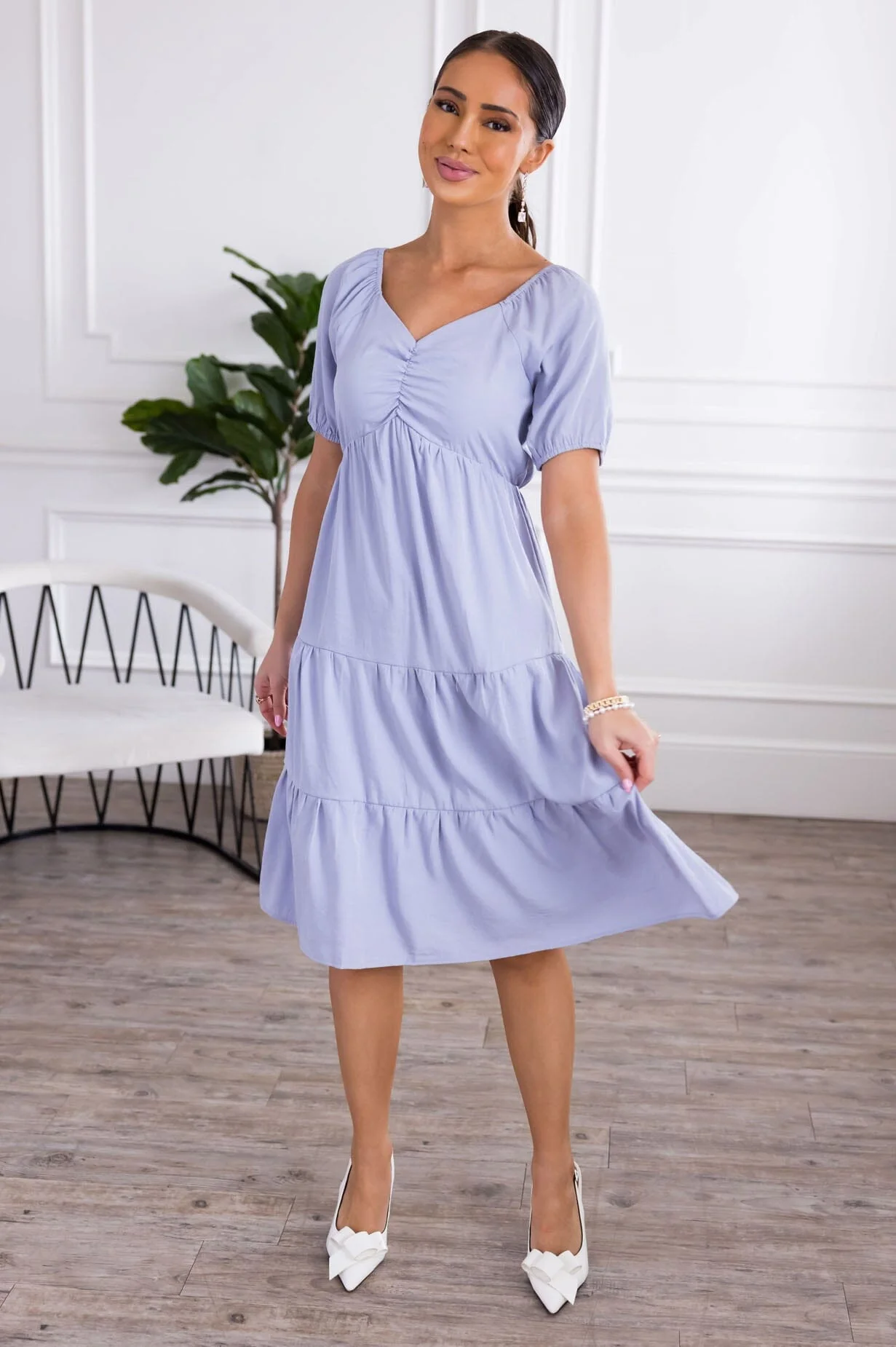 The Olivia Periwinkle Dresses - XNAUWBI