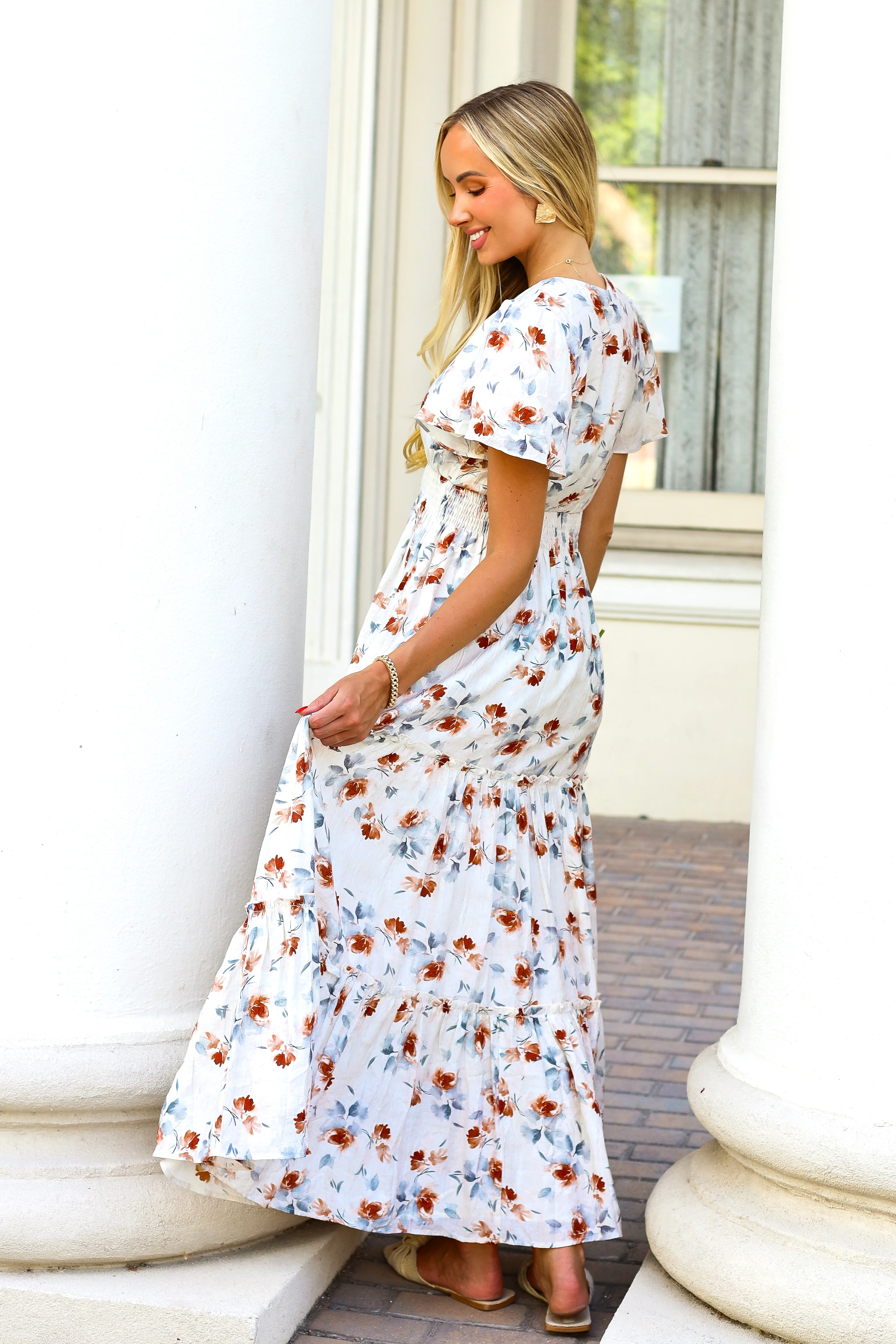 The Eden Copper Blossom Dresses - XNAUWBI
