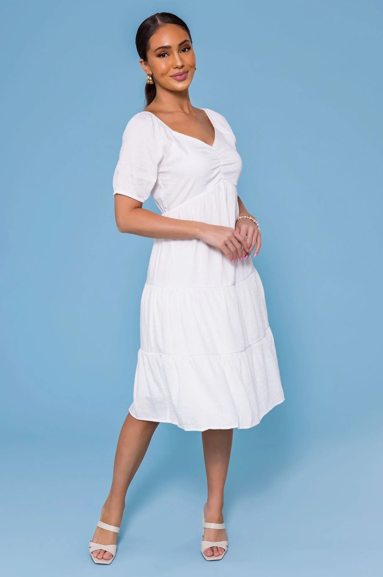 The Olivia White Dresses - XNAUWBI