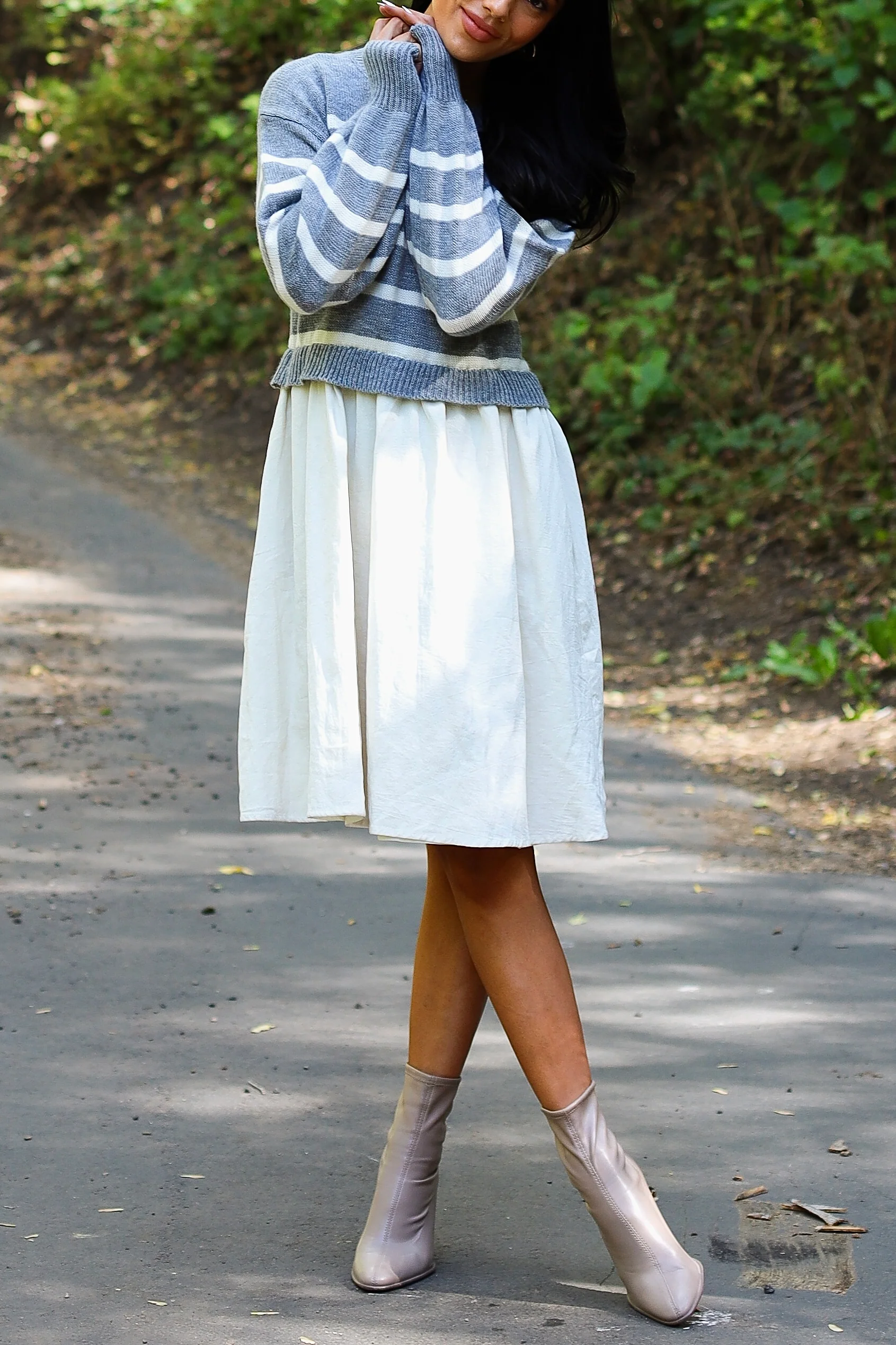 The Cameron Light Grey Dresses - XNAUWBI
