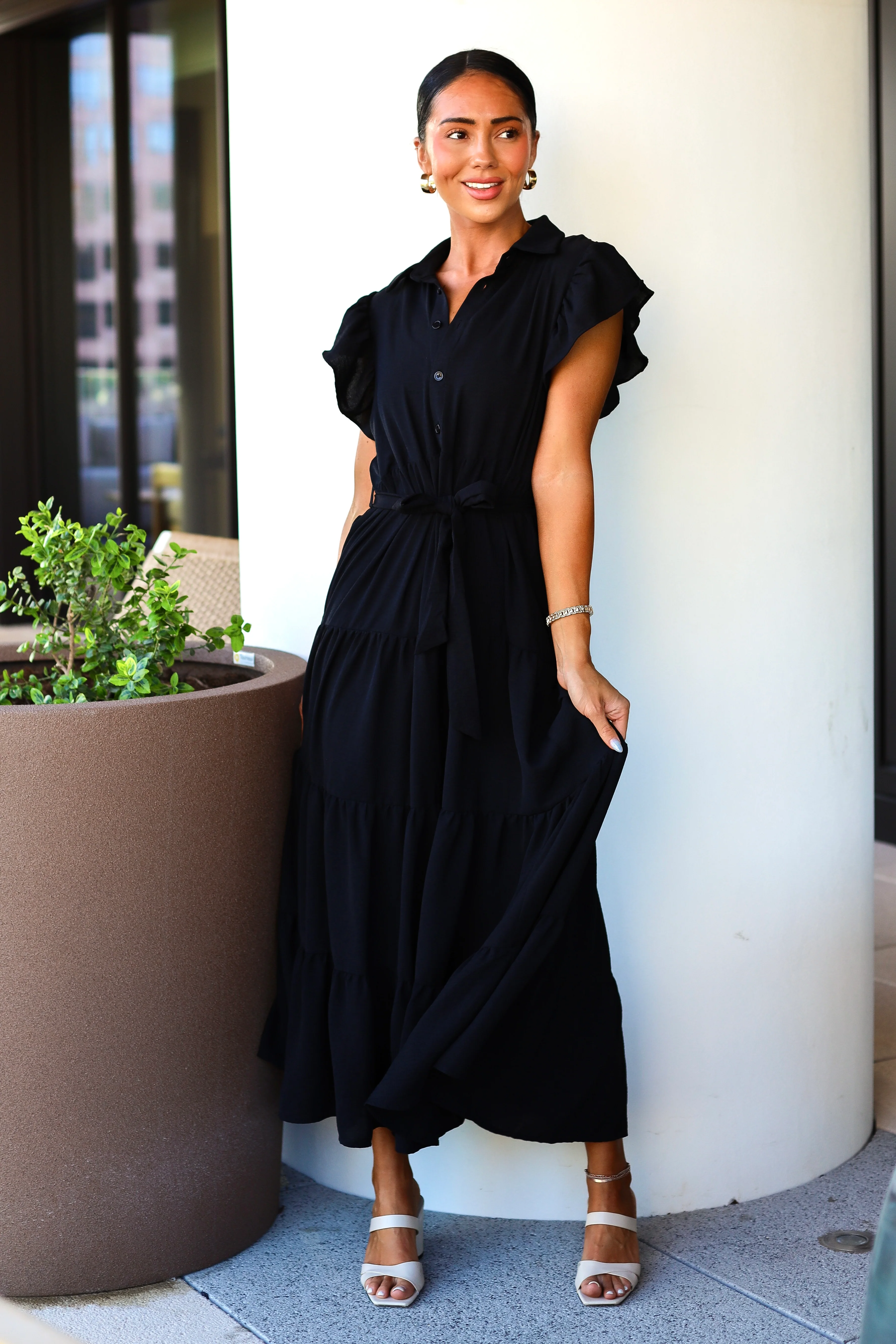 The Goldie Black Dresses - XNAUWBI