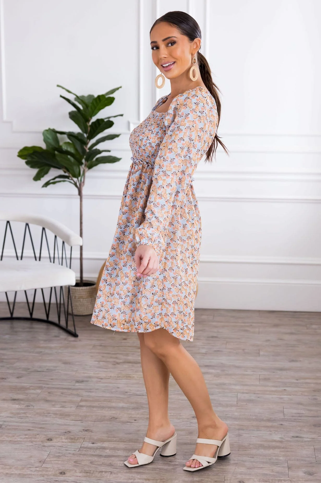 The Daphne Electric Blue Dresses - XNAUWBI