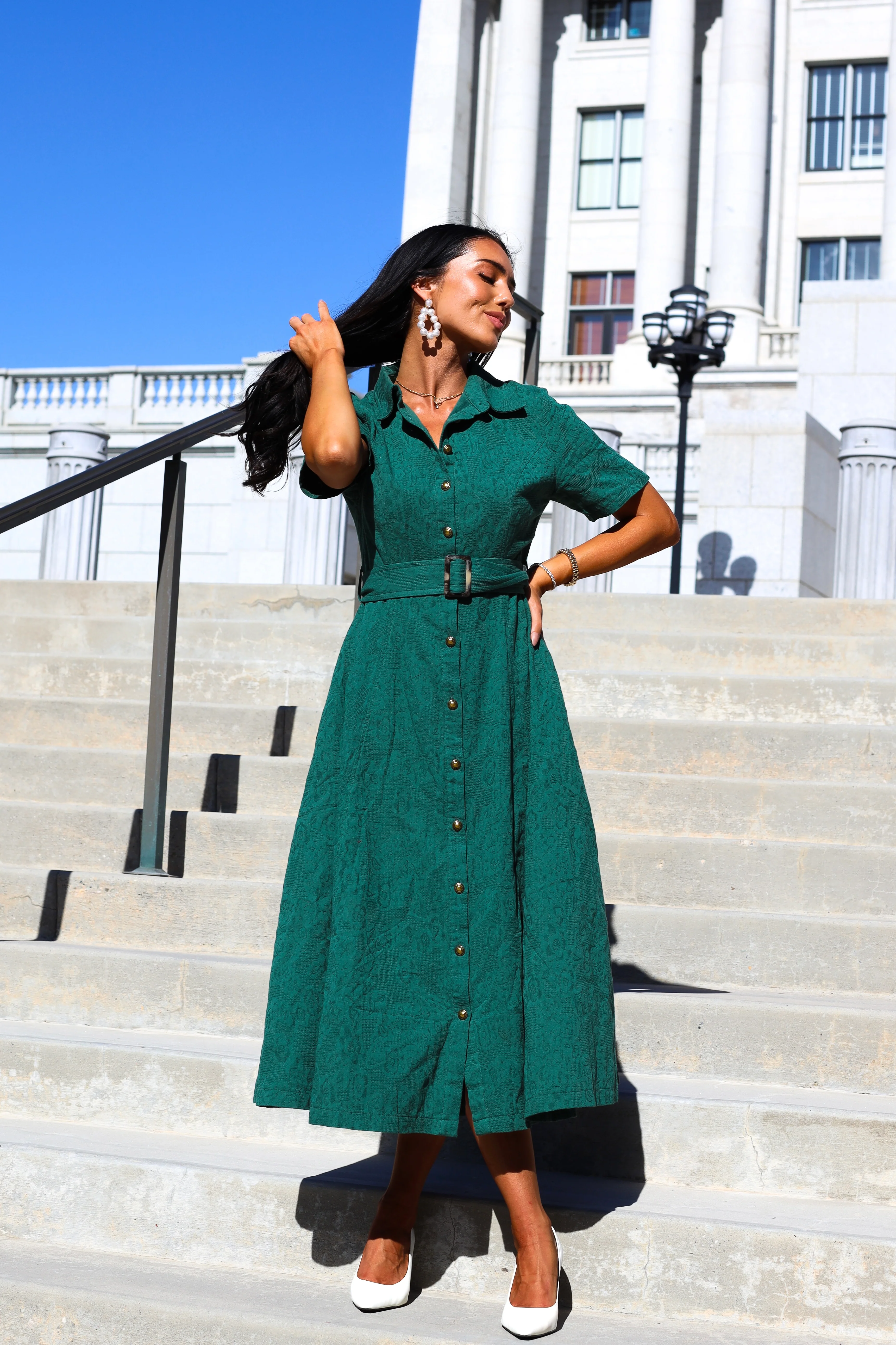 The Darla Dawn Green Dresses - XNAUWBI