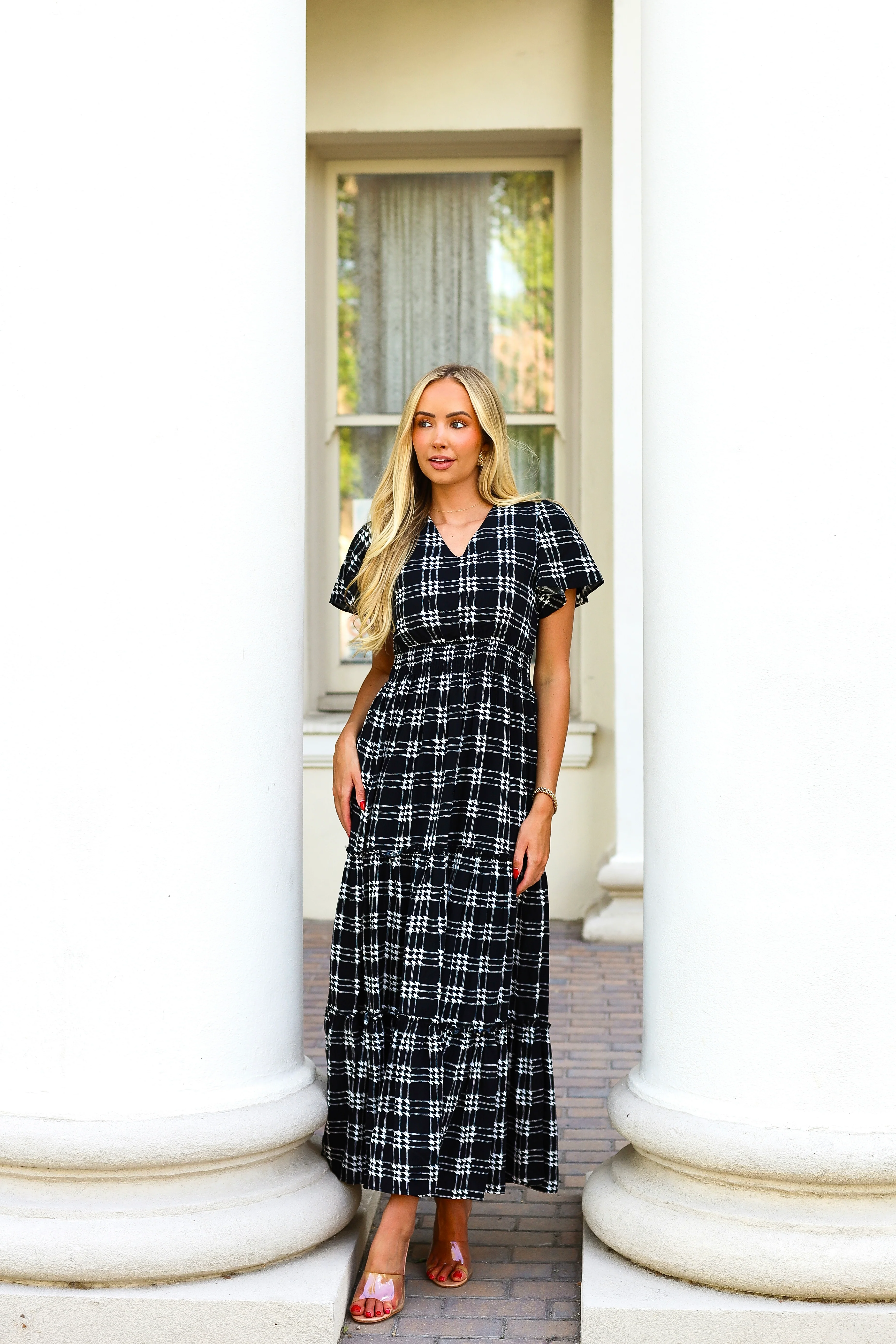 The Eden Shadow Plaid Dresses - XNAUWBI