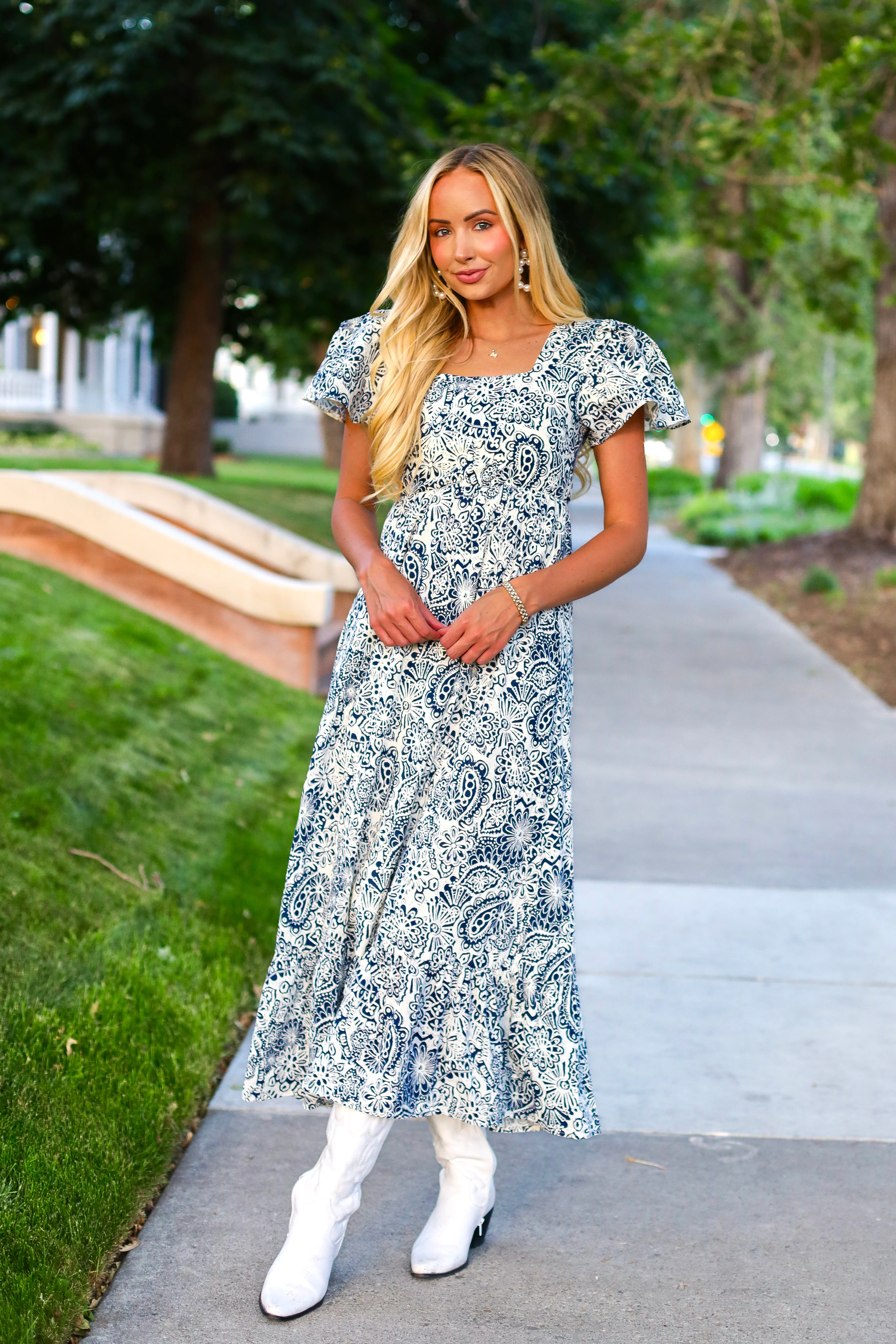 The Alanna Blue Mirage Dresses - XNAUWBI