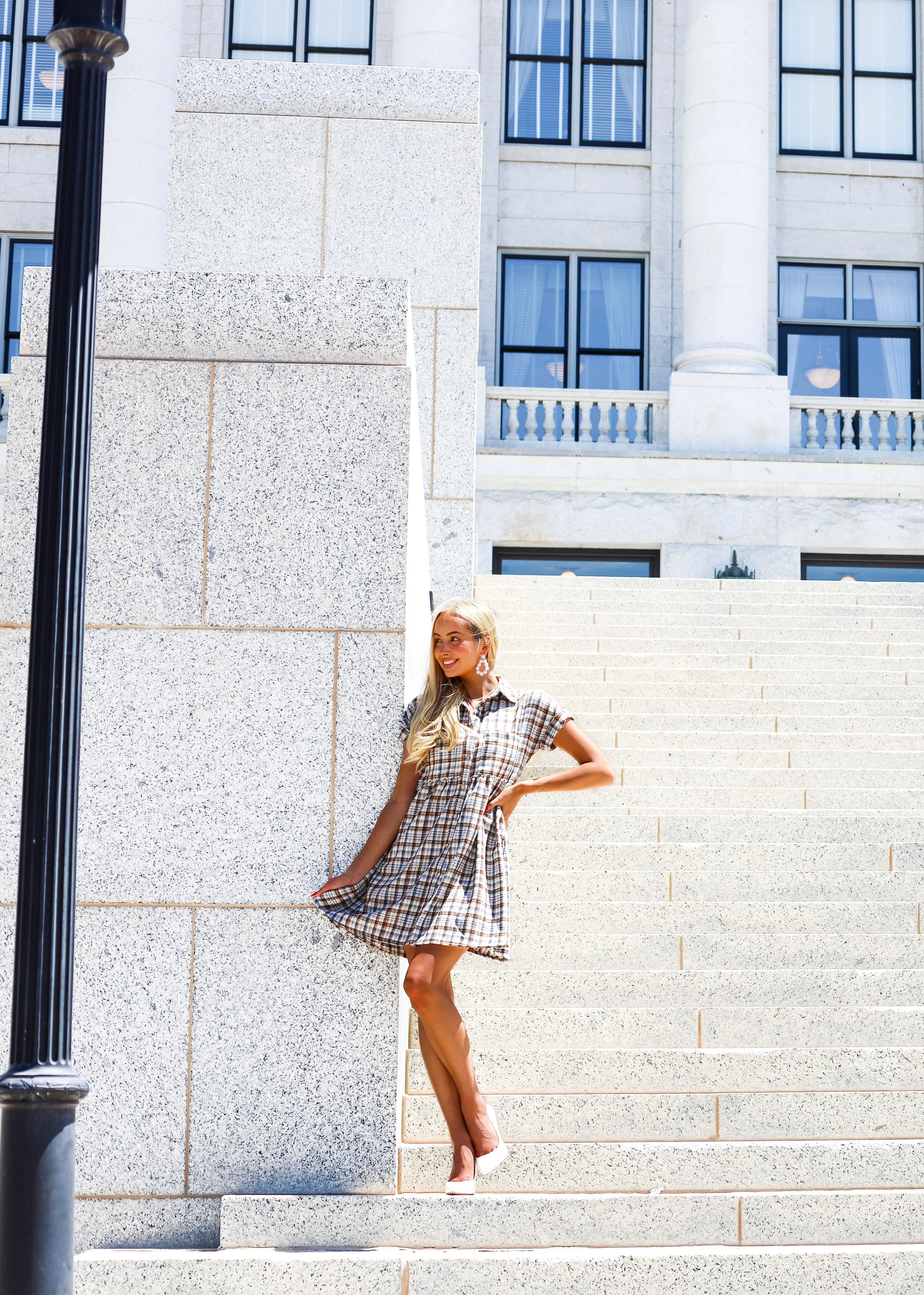 The Blanche Harvest Plaid Dresses - XNAUWBI