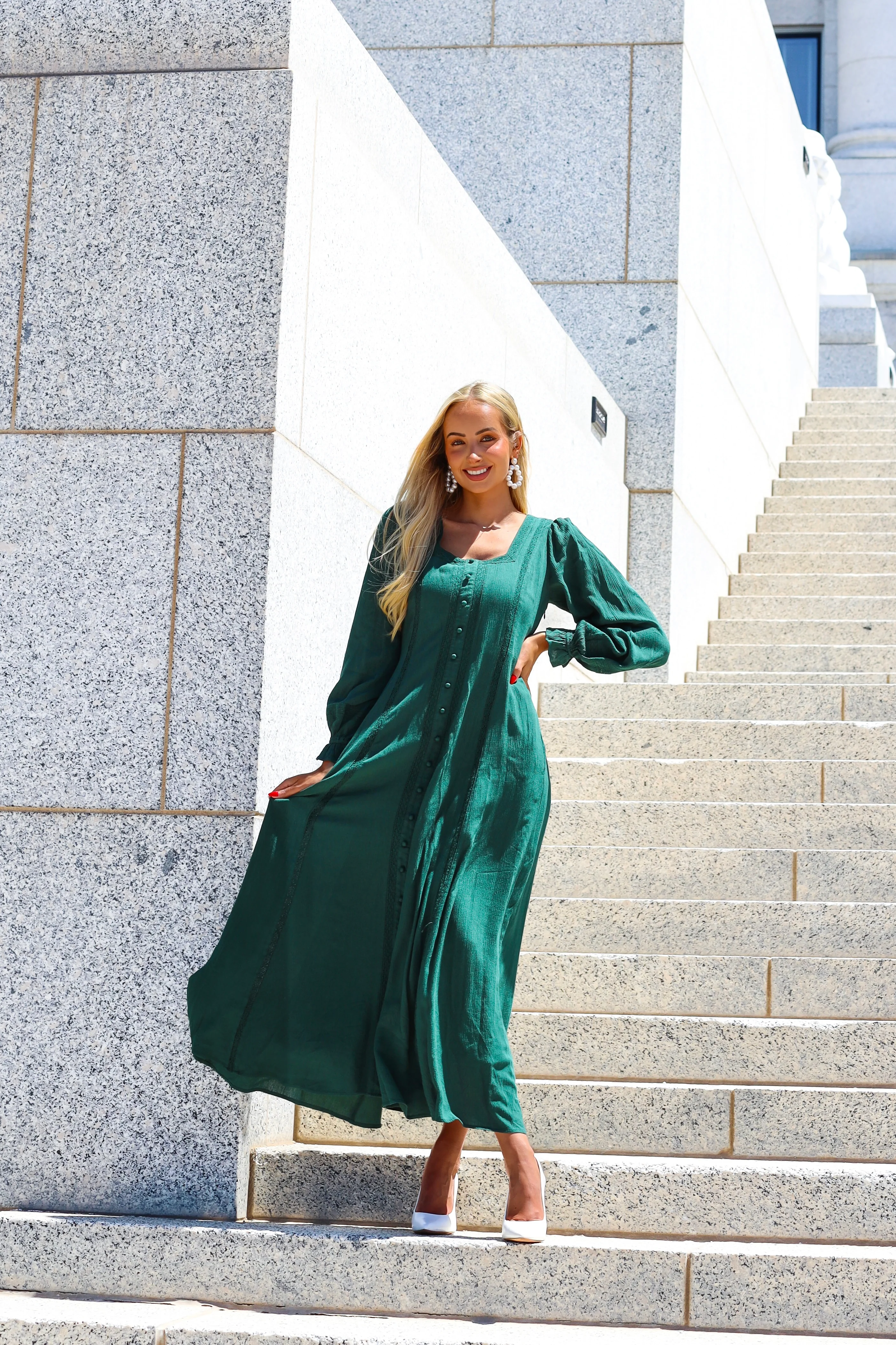 The Brett Emerald Dresses - XNAUWBI