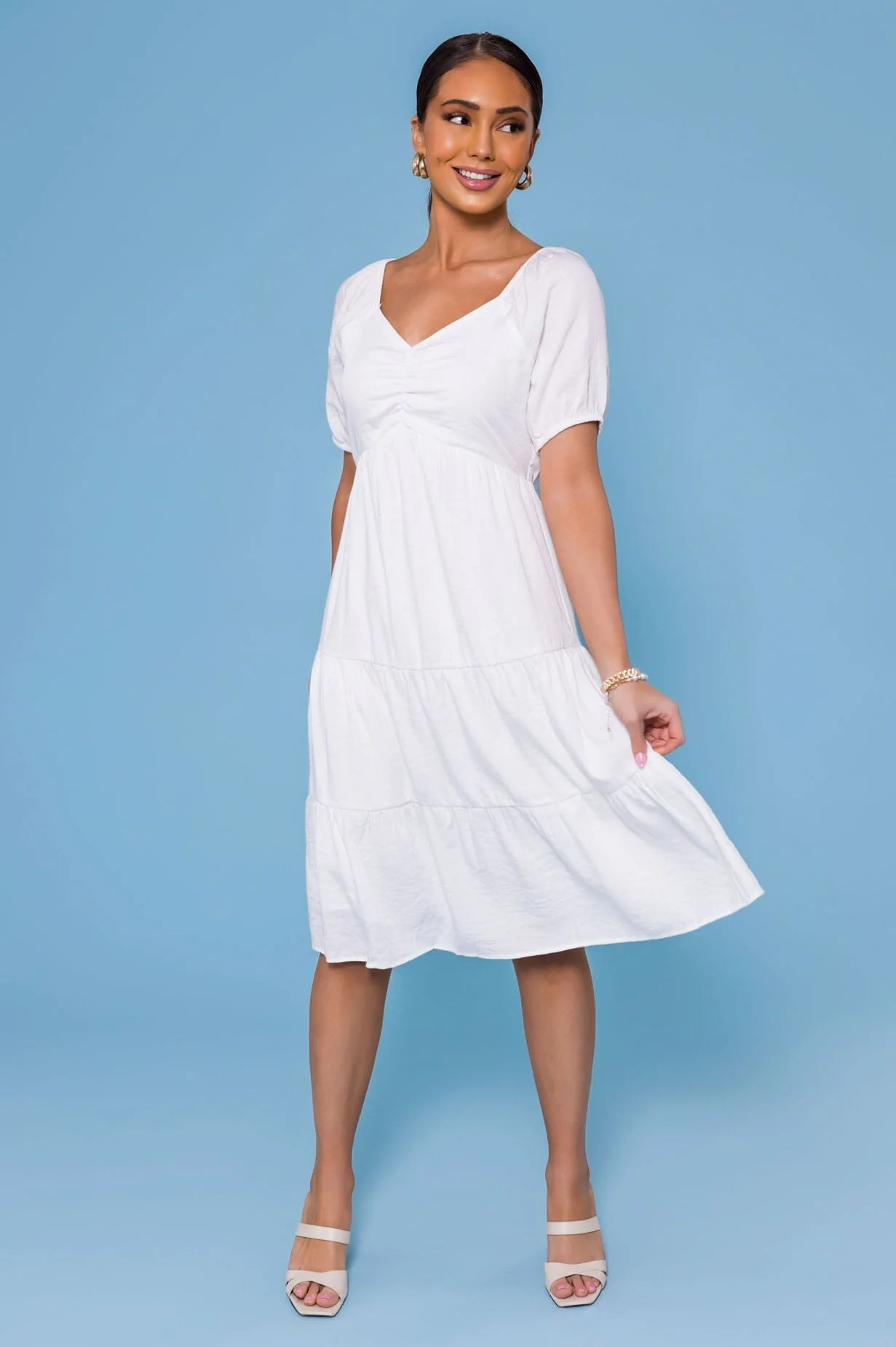 The Olivia White Dresses - XNAUWBI