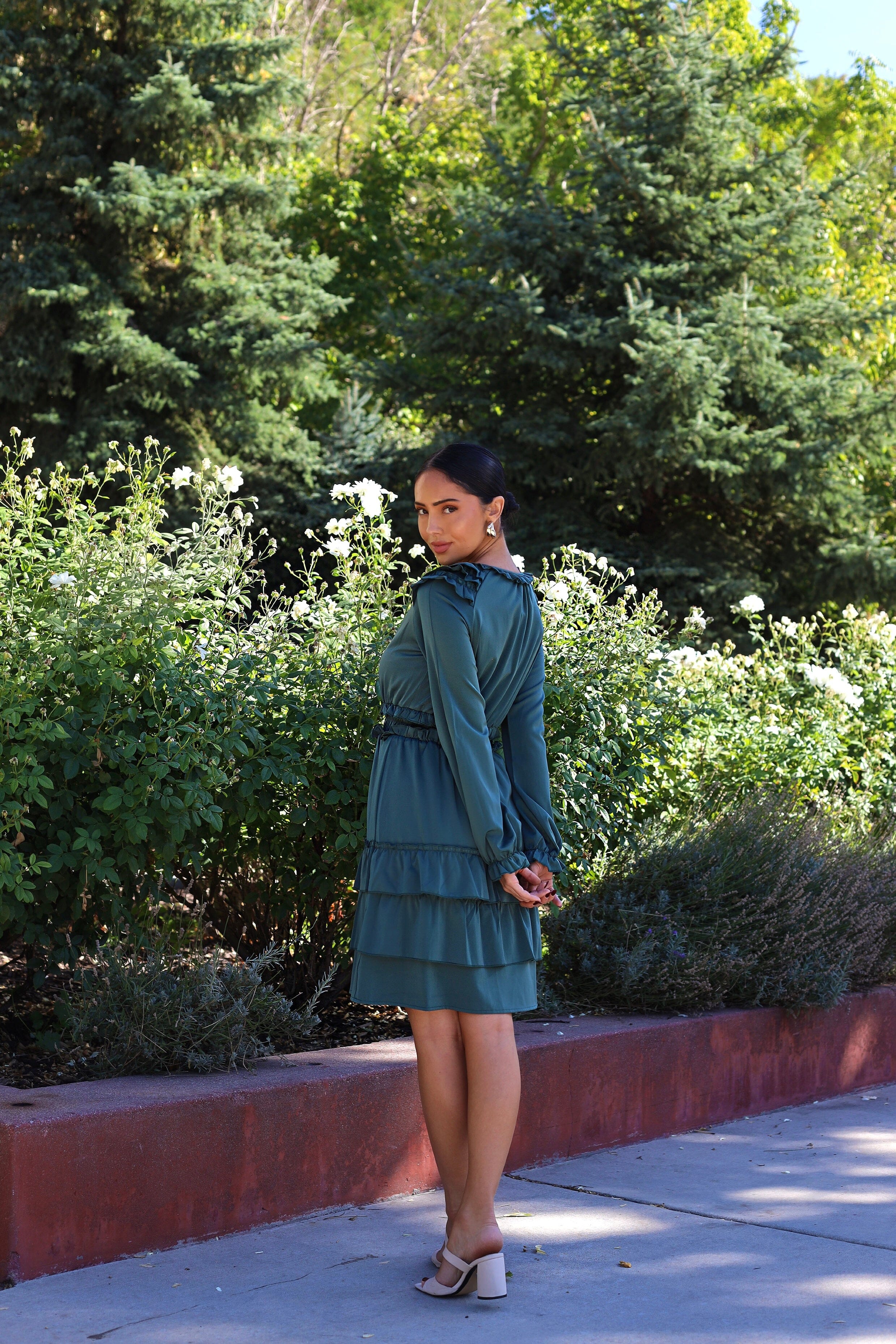 The Eloise Palace Green Dresses - XNAUWBI