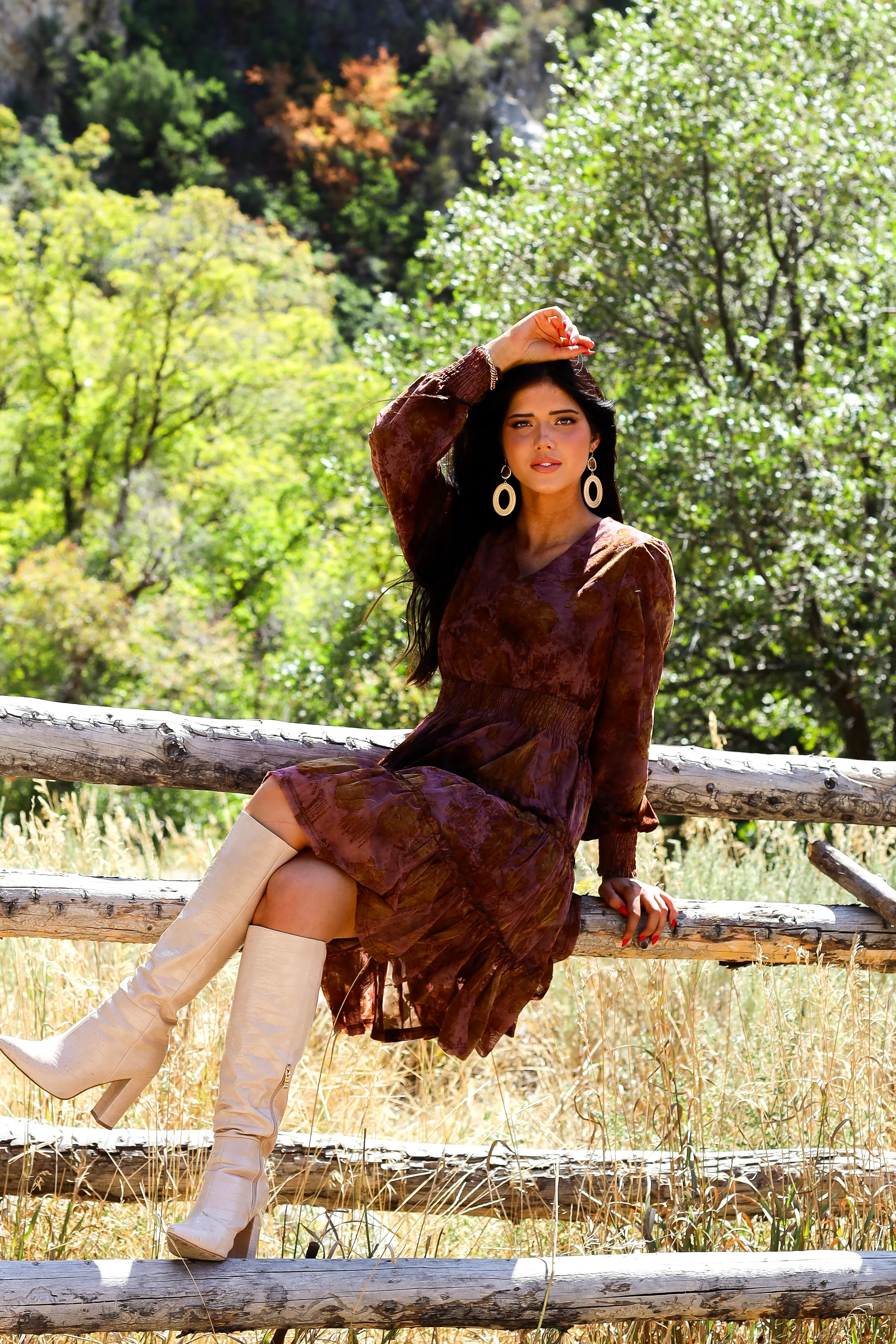 The Opal Hazel Floral Dresses - XNAUWBI