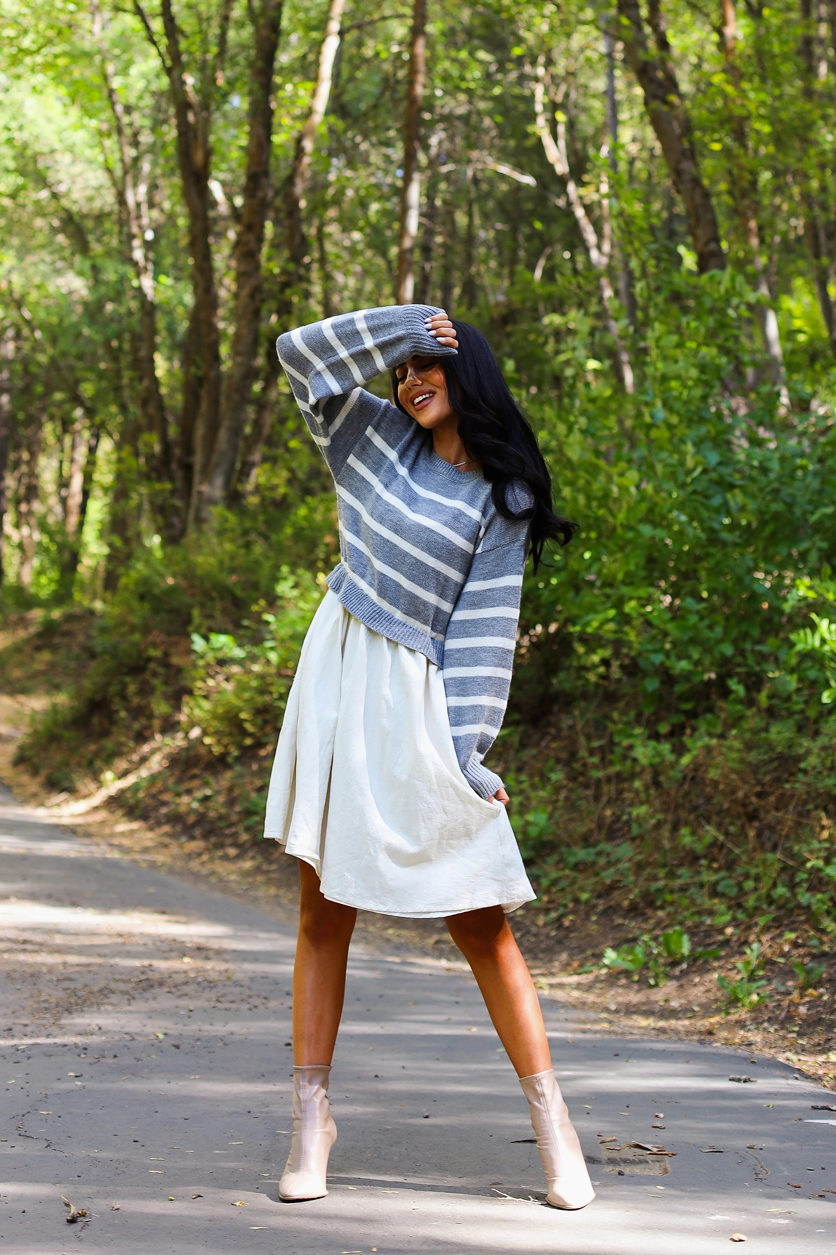 The Cameron Light Grey Dresses - XNAUWBI