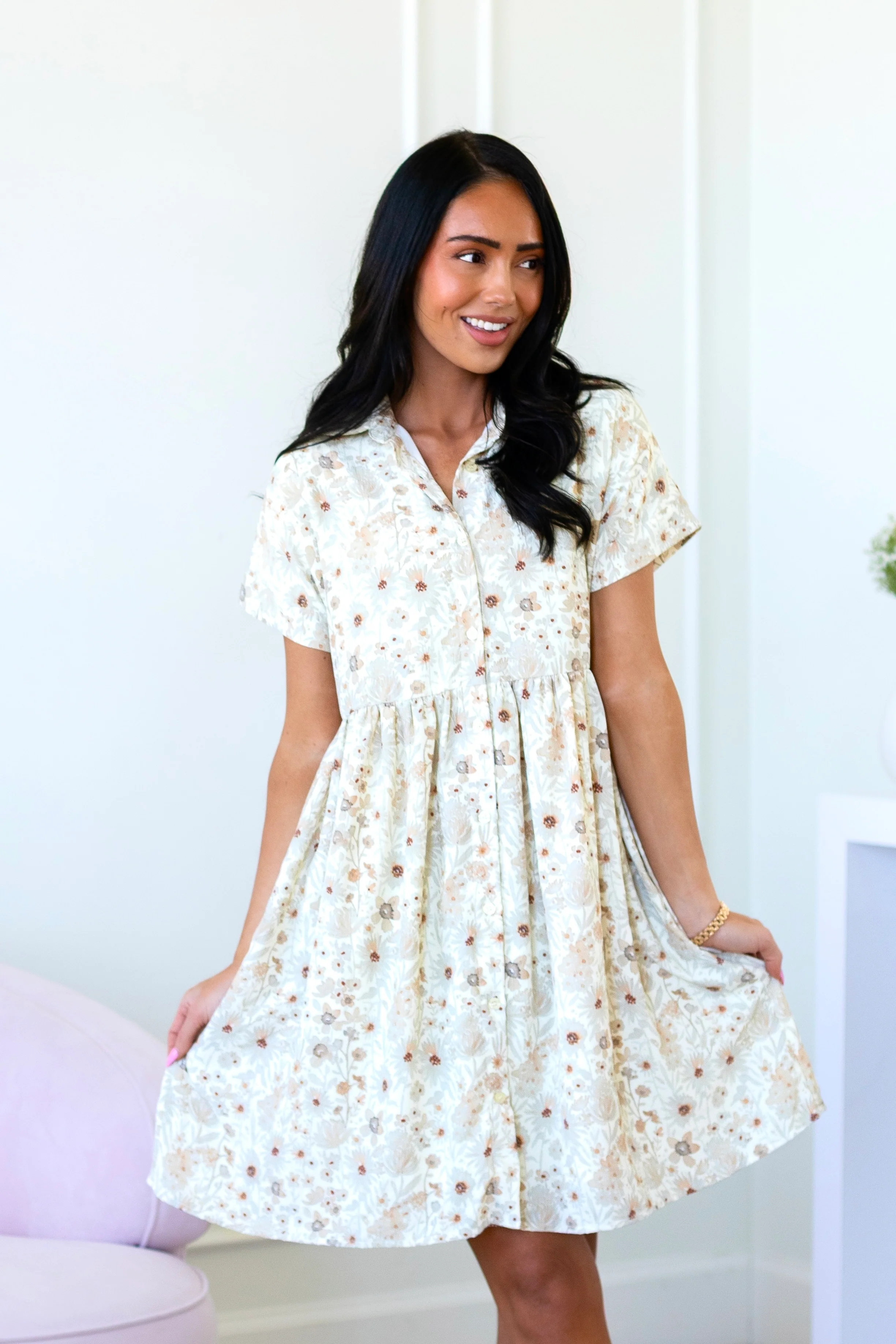 The Heidi Bisque Bloom Dresses - XNAUWBI
