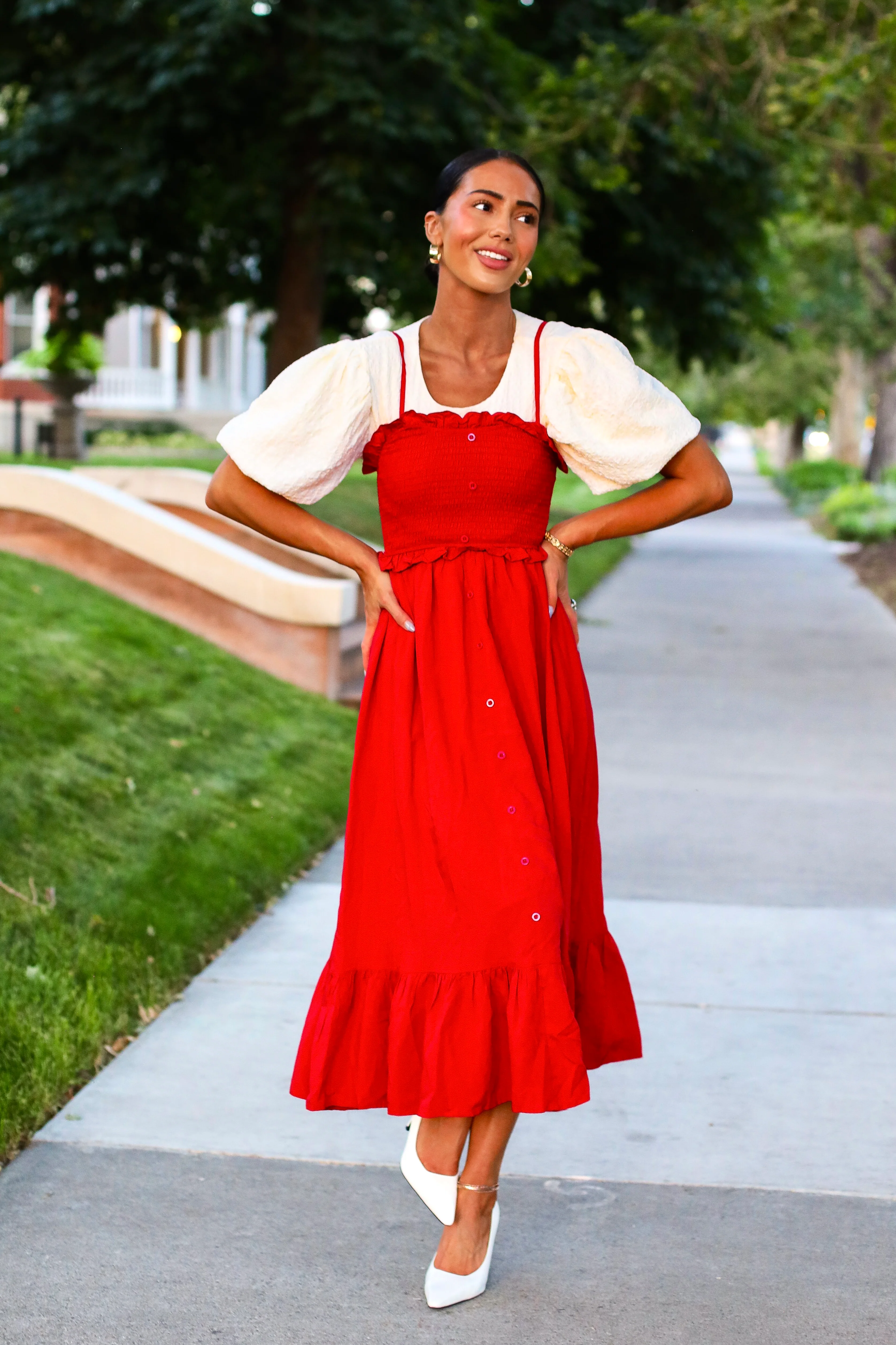 The Jones Berry Red Dresses - XNAUWBI