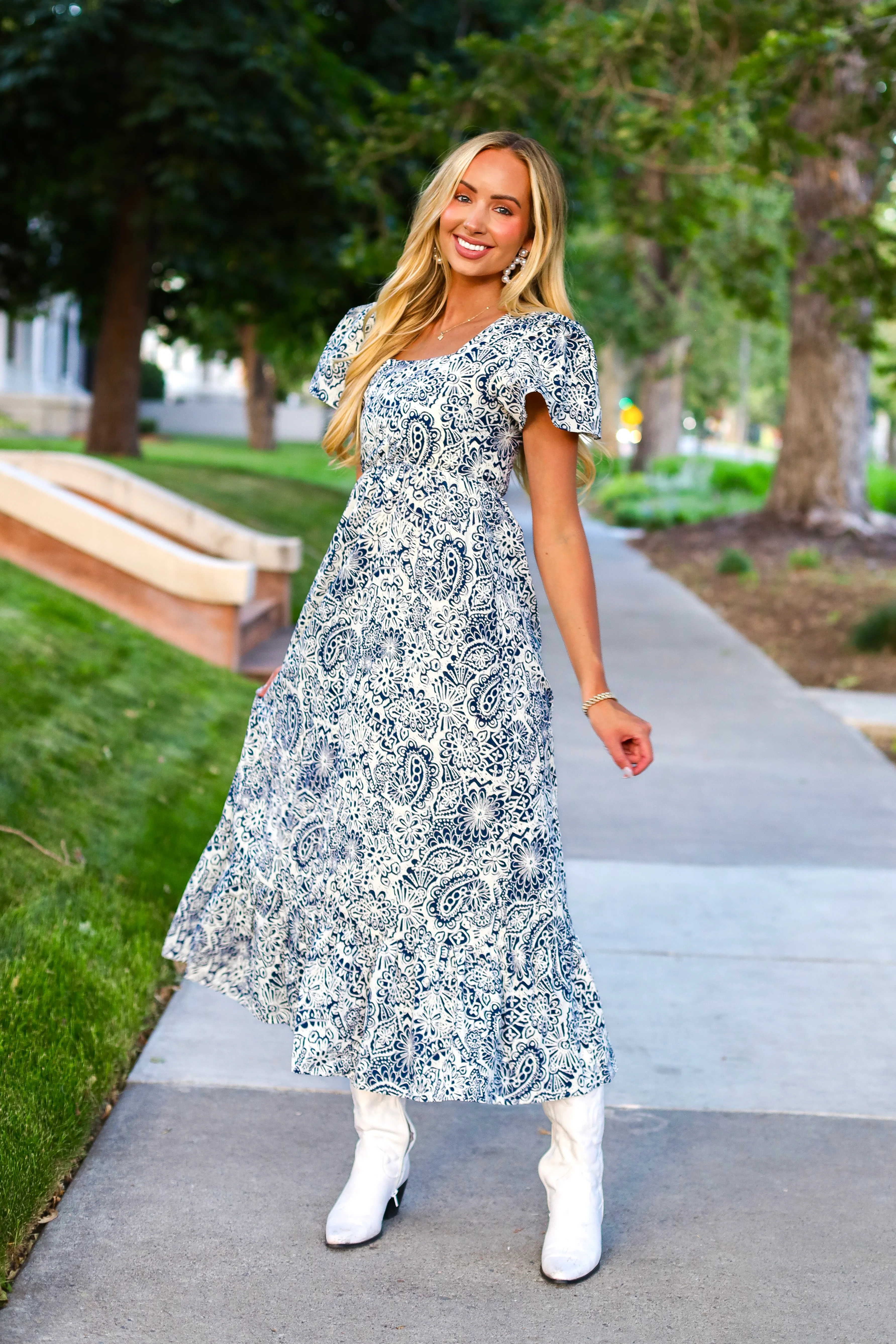 The Alanna Blue Mirage Dresses - XNAUWBI