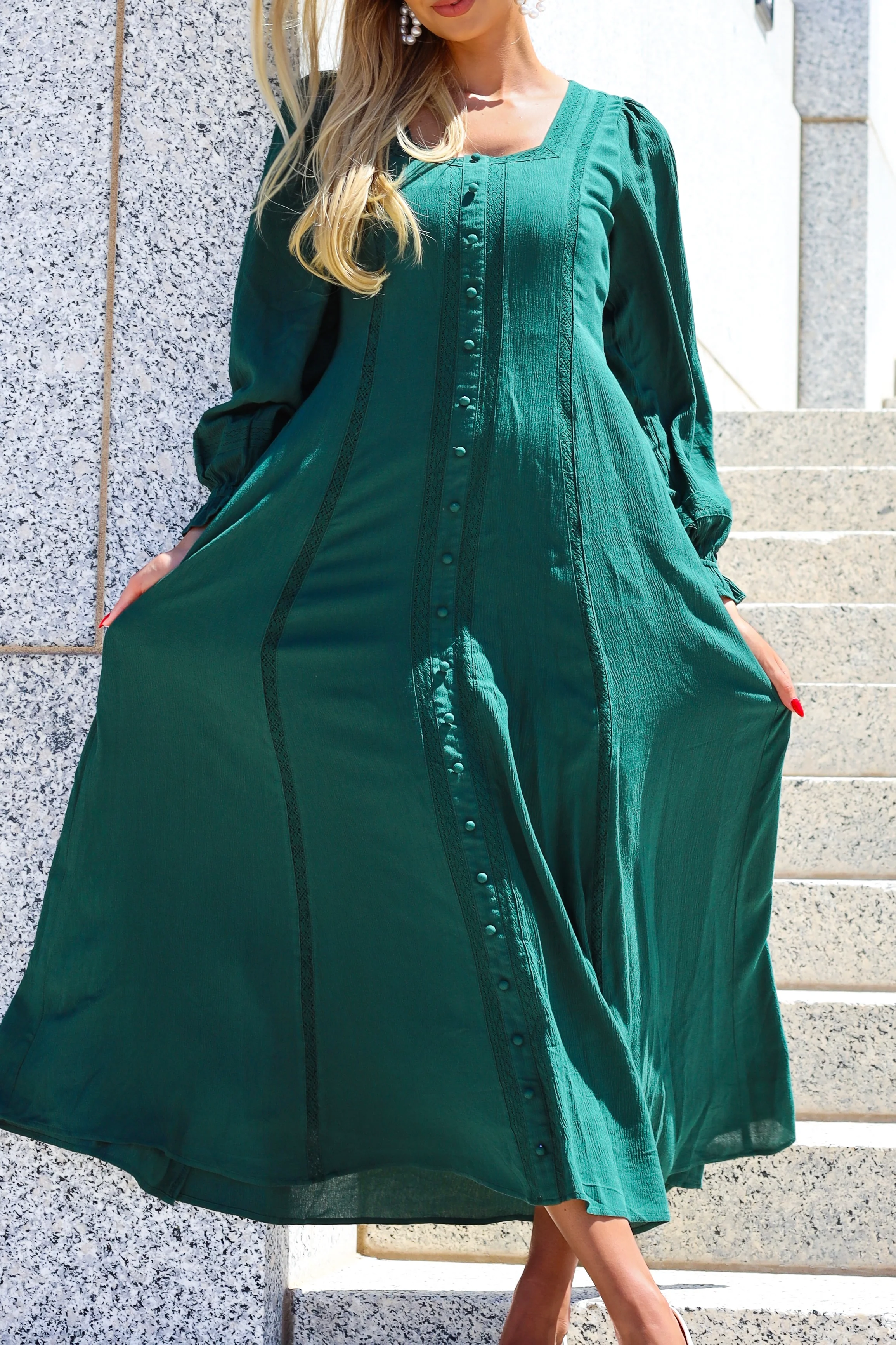 The Brett Emerald Dresses - XNAUWBI