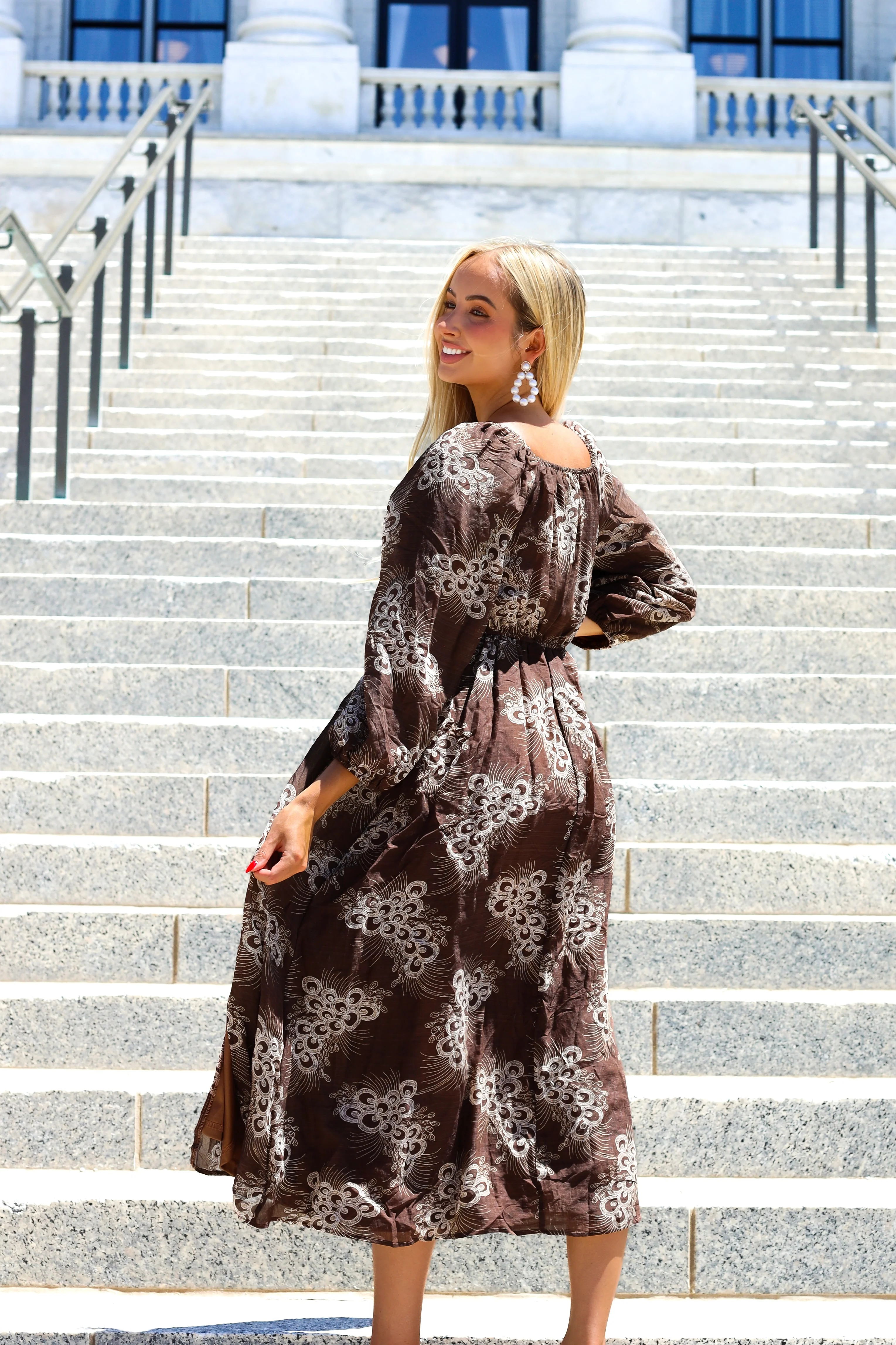 The Cambrey Copper Cascade Dresses - XNAUWBI