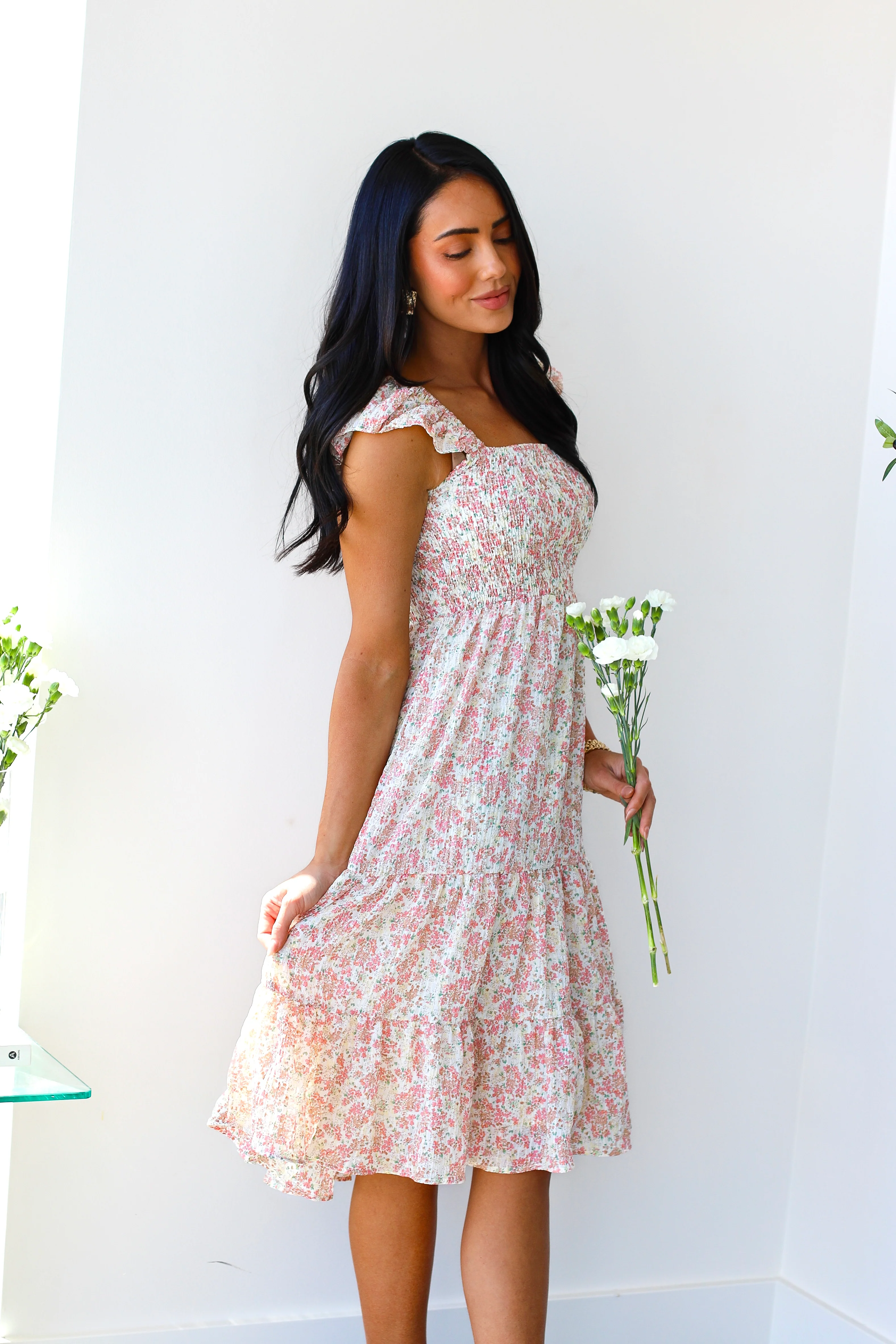 The Navyie Blush Confetti Dresses - XNAUWBI