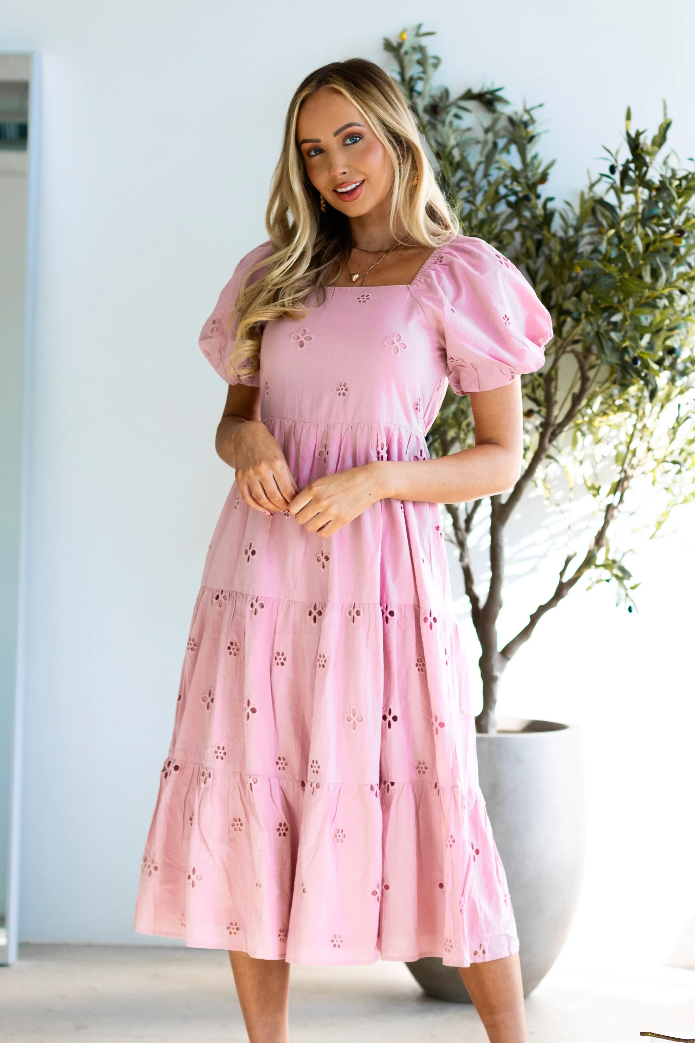 The Wynelle Dusty Mauve Dresses - XNAUWBI