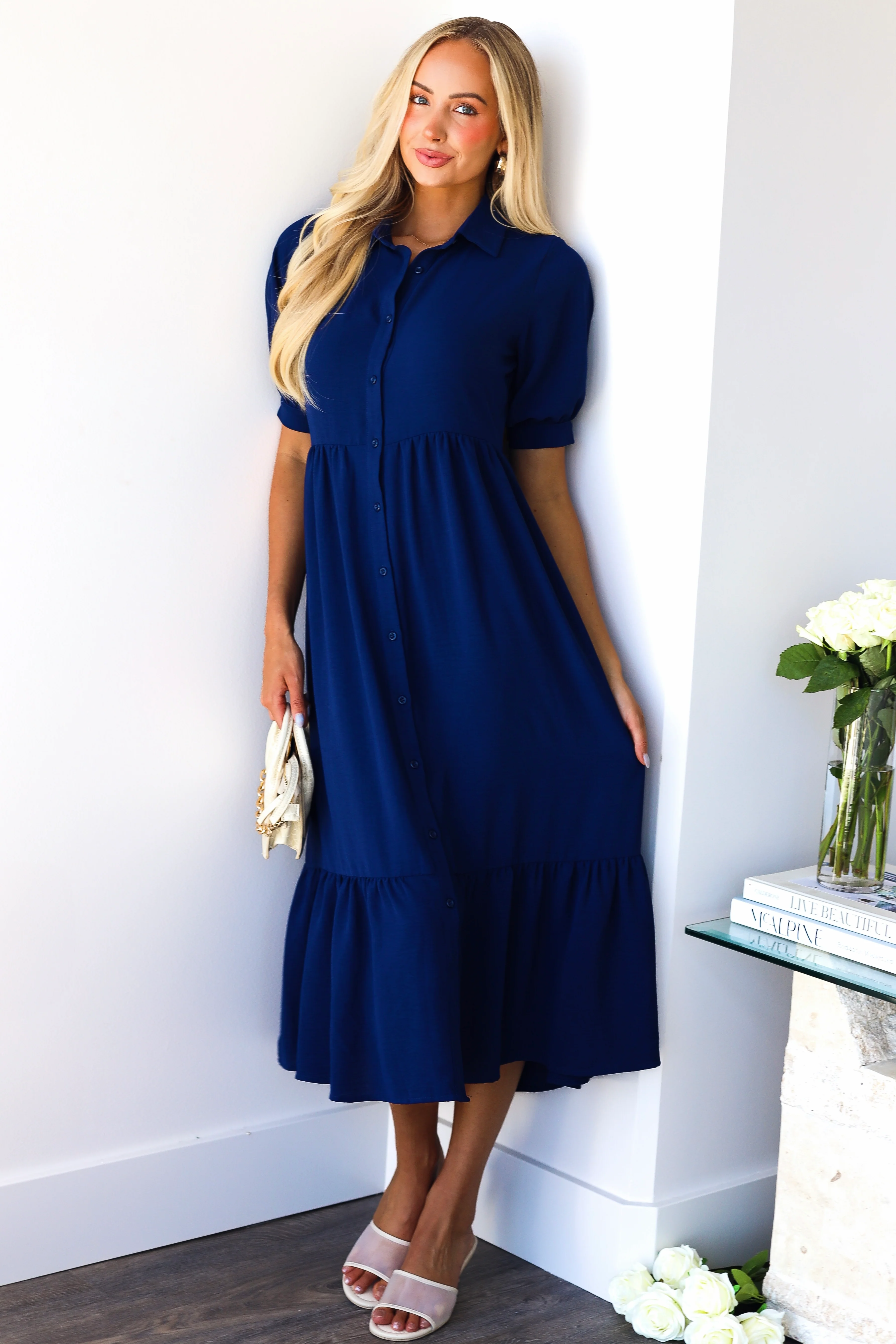 The Leo Newport Navy Dresses - XNAUWBI