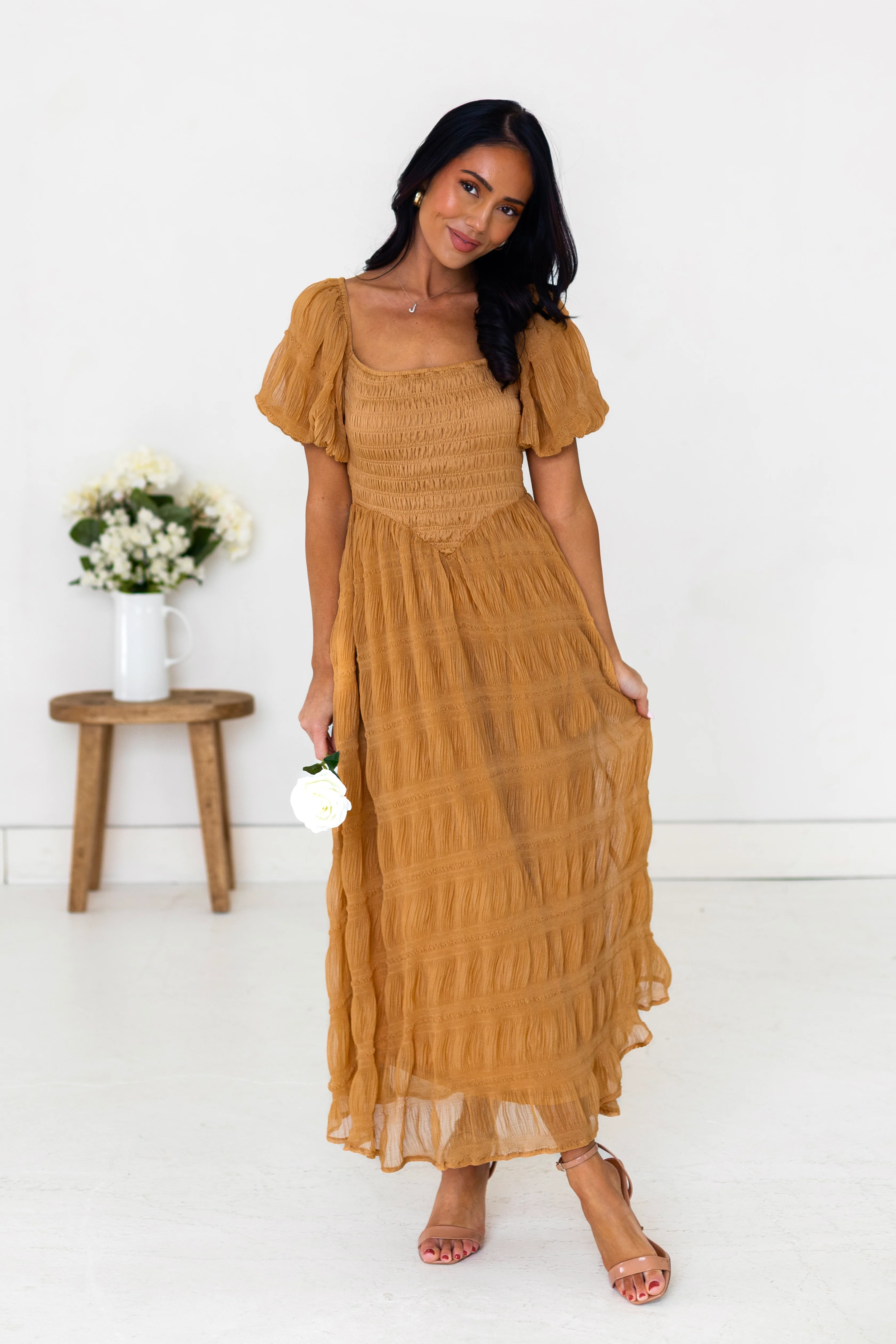 The Baylen Ginger Dresses - XNAUWBI