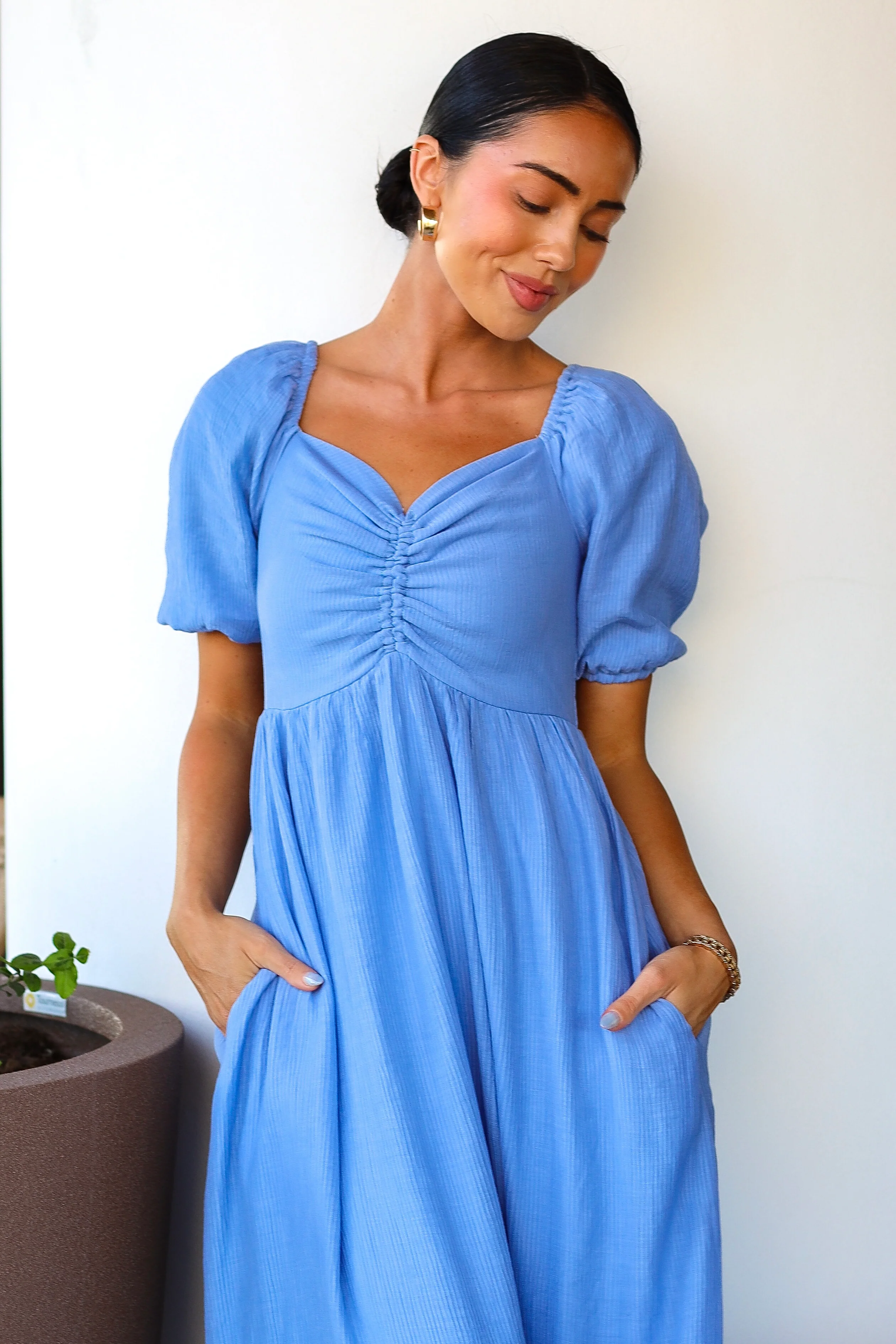 The Bronte Stardew Blue Dresses - XNAUWBI